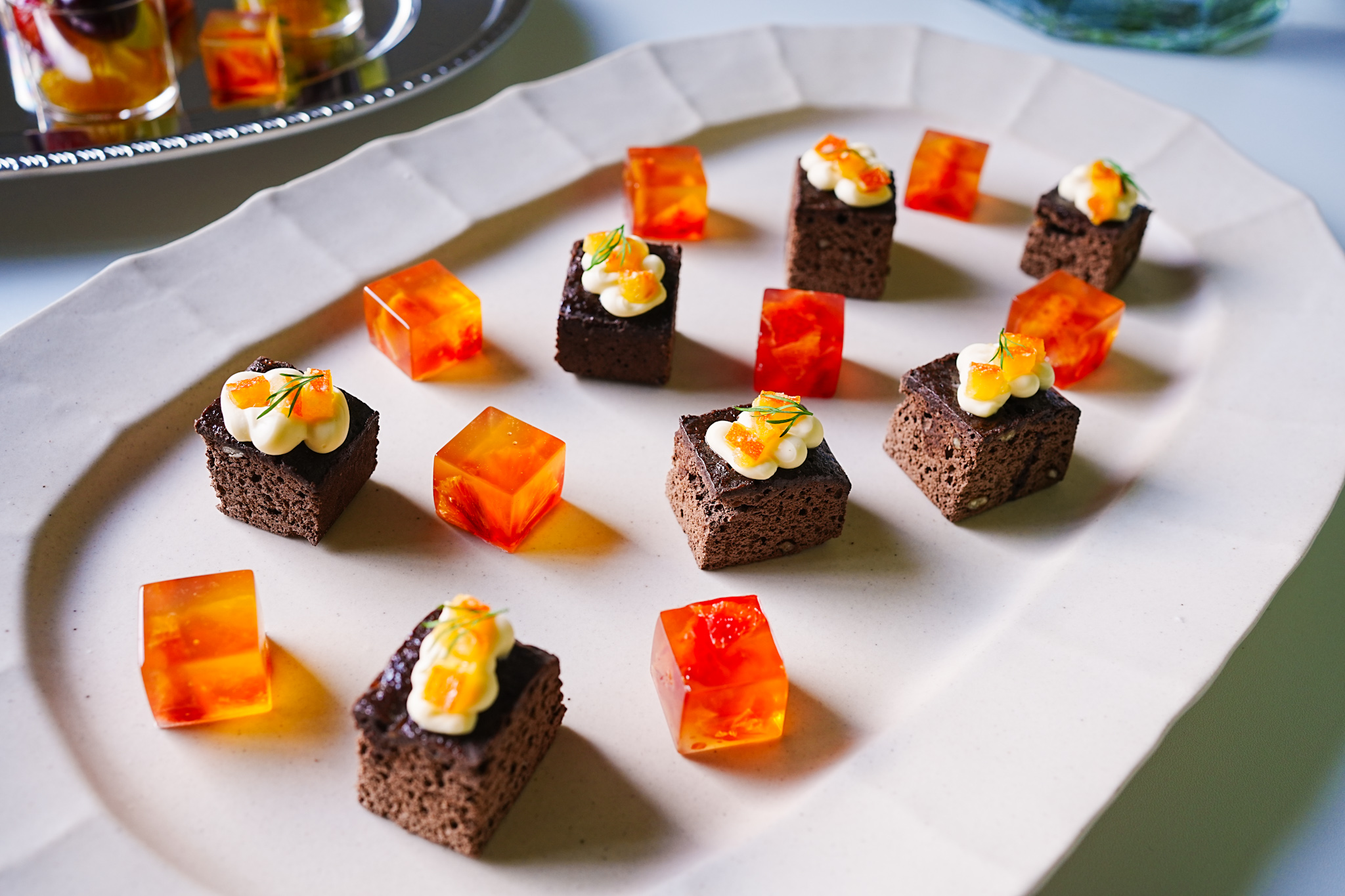 クラシック濃厚ガトーショコラ / フレッシュフルーツゼリー2種
