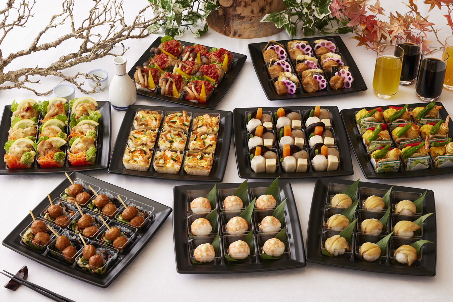 9名様分盛り付けイメージ