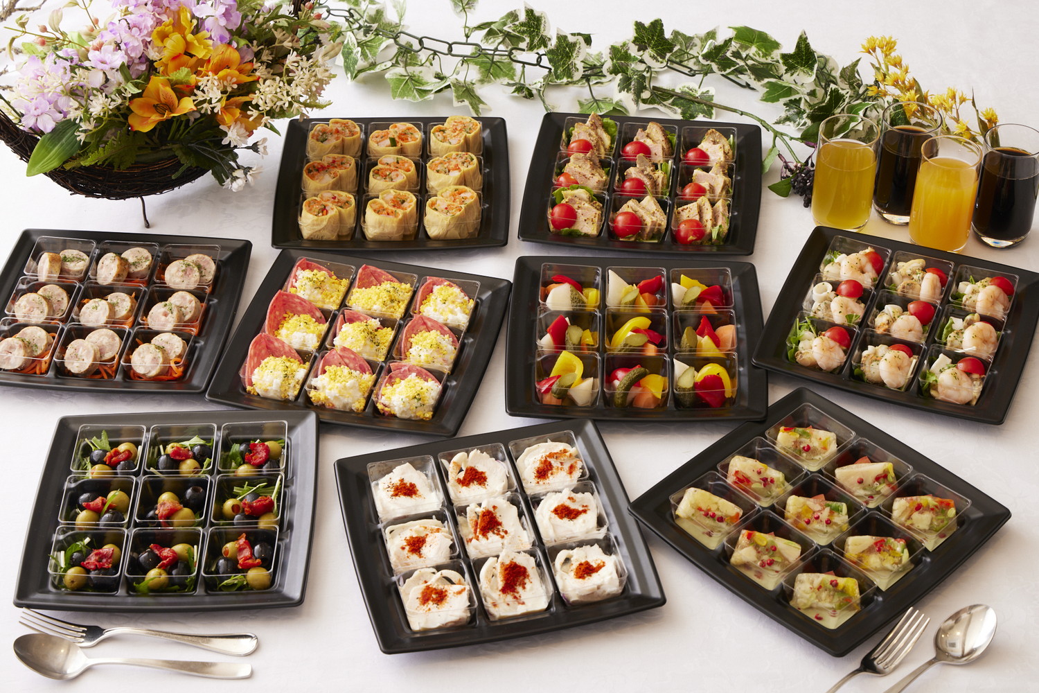 9名様分盛り付けイメージ