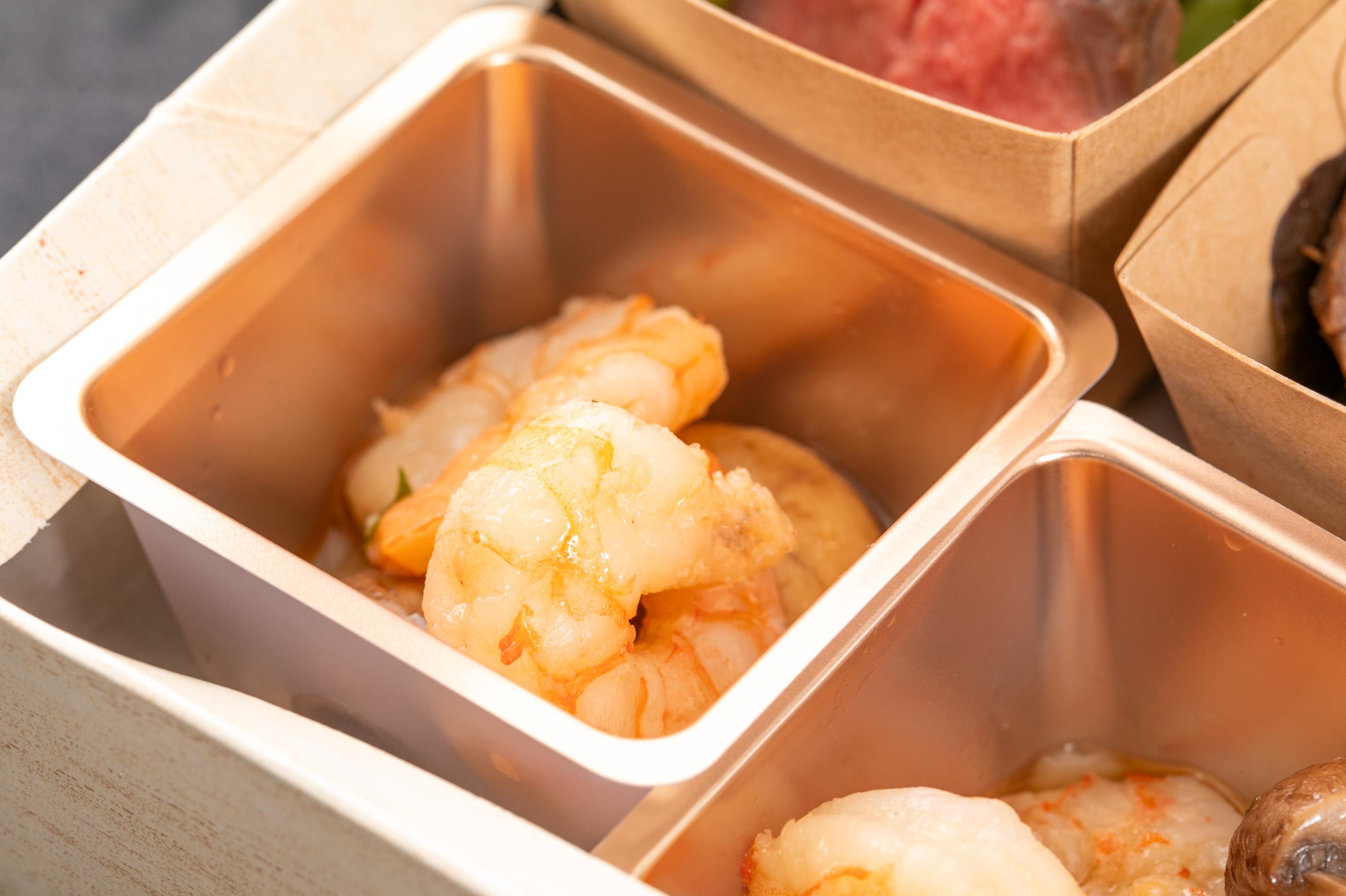 海老とマッシュルームのアヒージョ