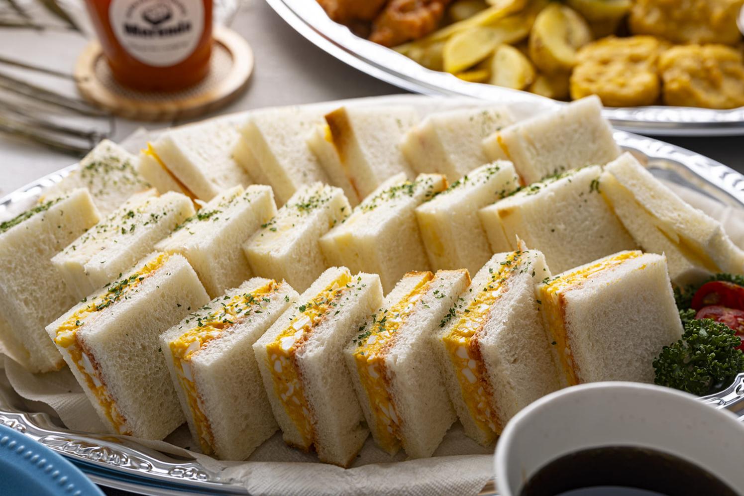 ・たまごサラダのサンドイッチ・ポテトサラダのサンドイッチ