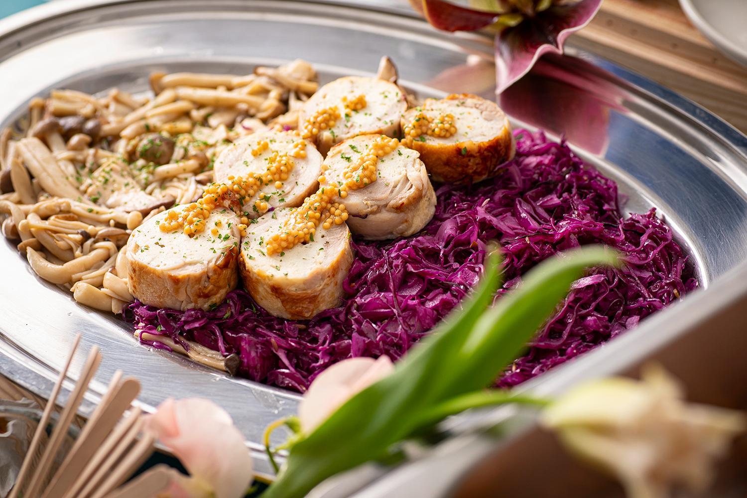 ・紫キャベツマリネ
・きのこマリネ
・鶏ハム