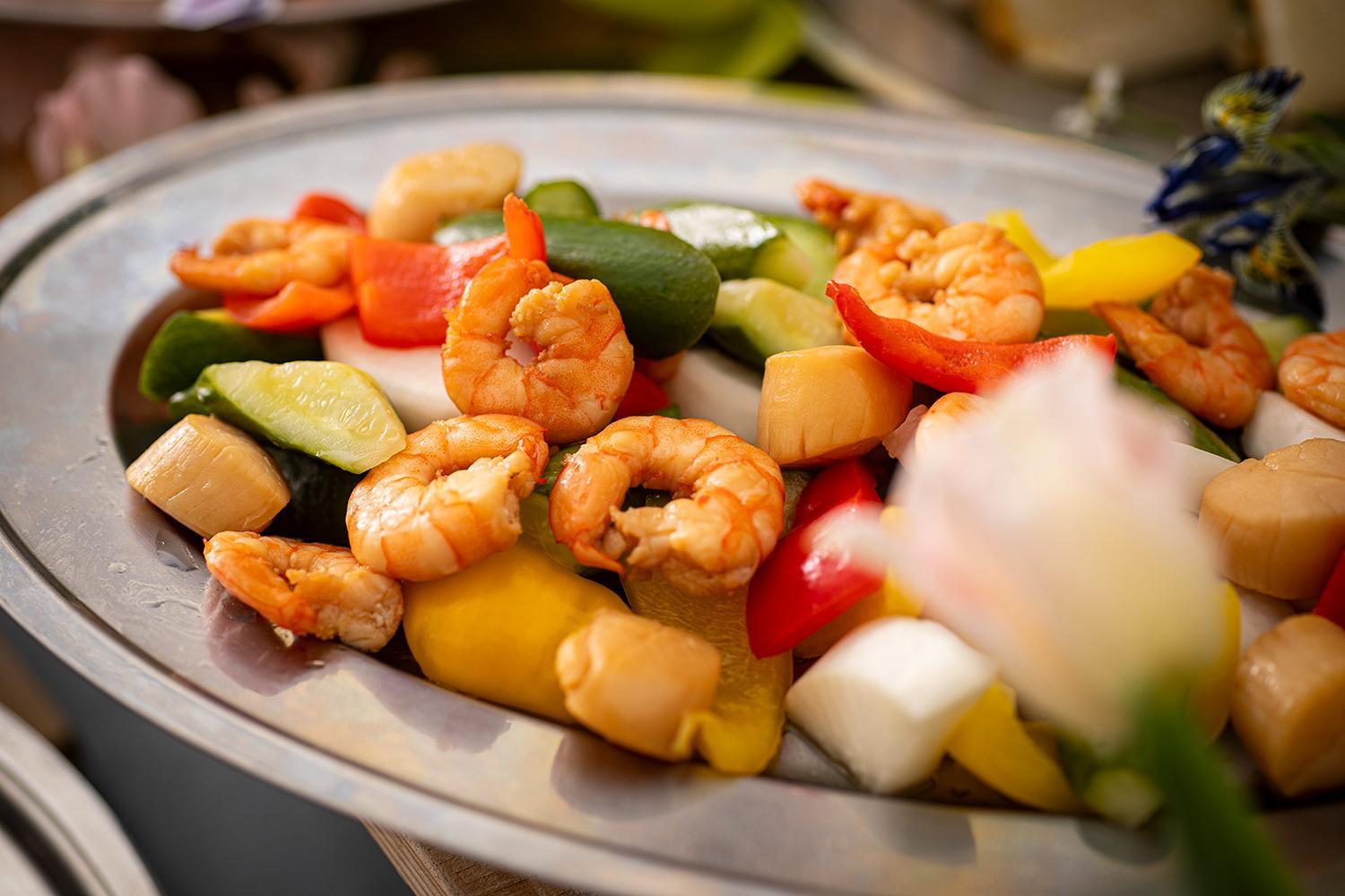 ・帆立と海老のマリネ