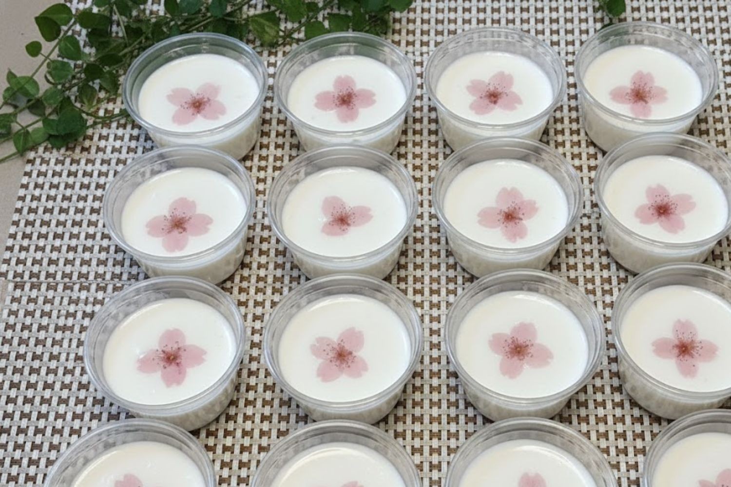 ▼春限定のプラスワン！ ・桜の杏仁豆腐