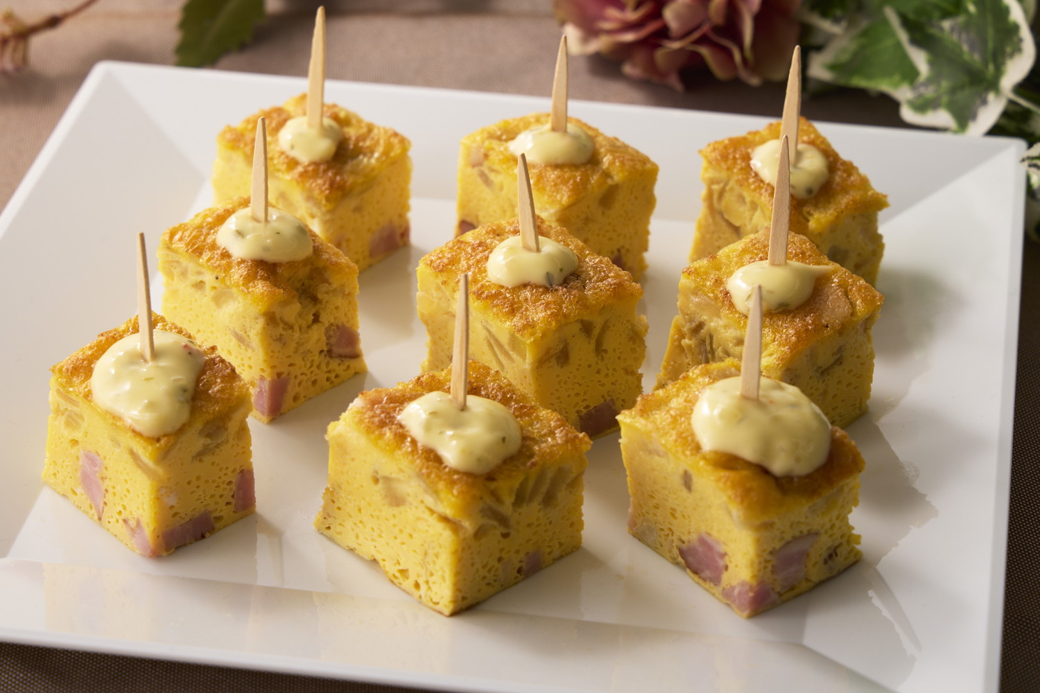 ベーコンと玉ねぎのオーブン焼きオムレツ