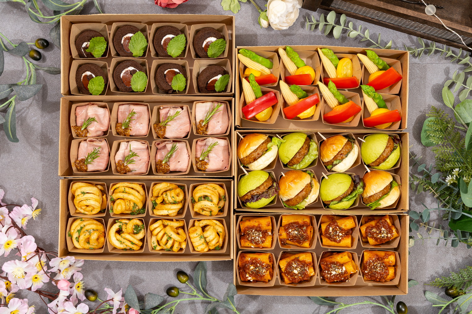 【春の期間限定プラスワン】小分けブッフェ　カジュアル 全6品＋1品画像1