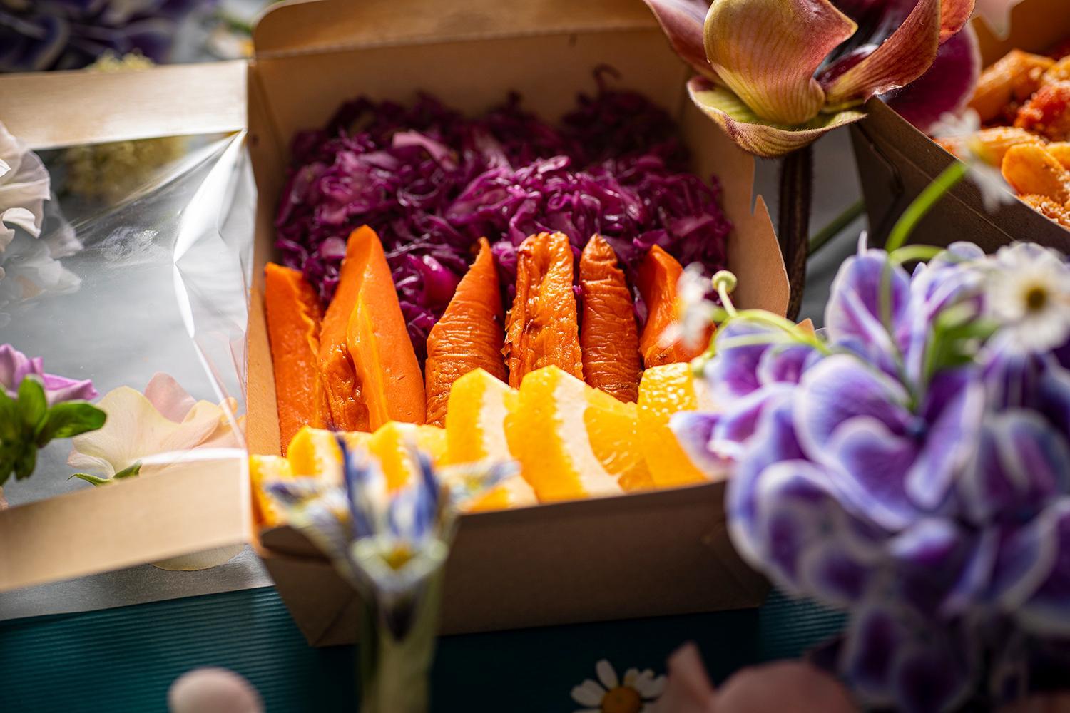 紫キャベツと人参のマリネ