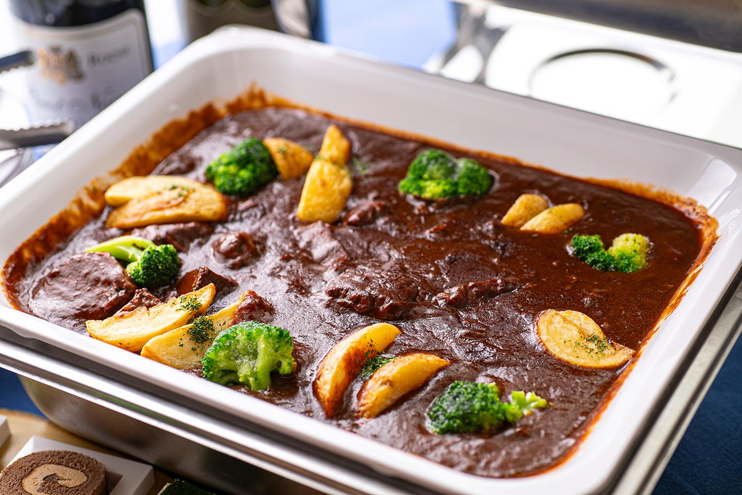 【温製料理】牛肉のワイン煮込み