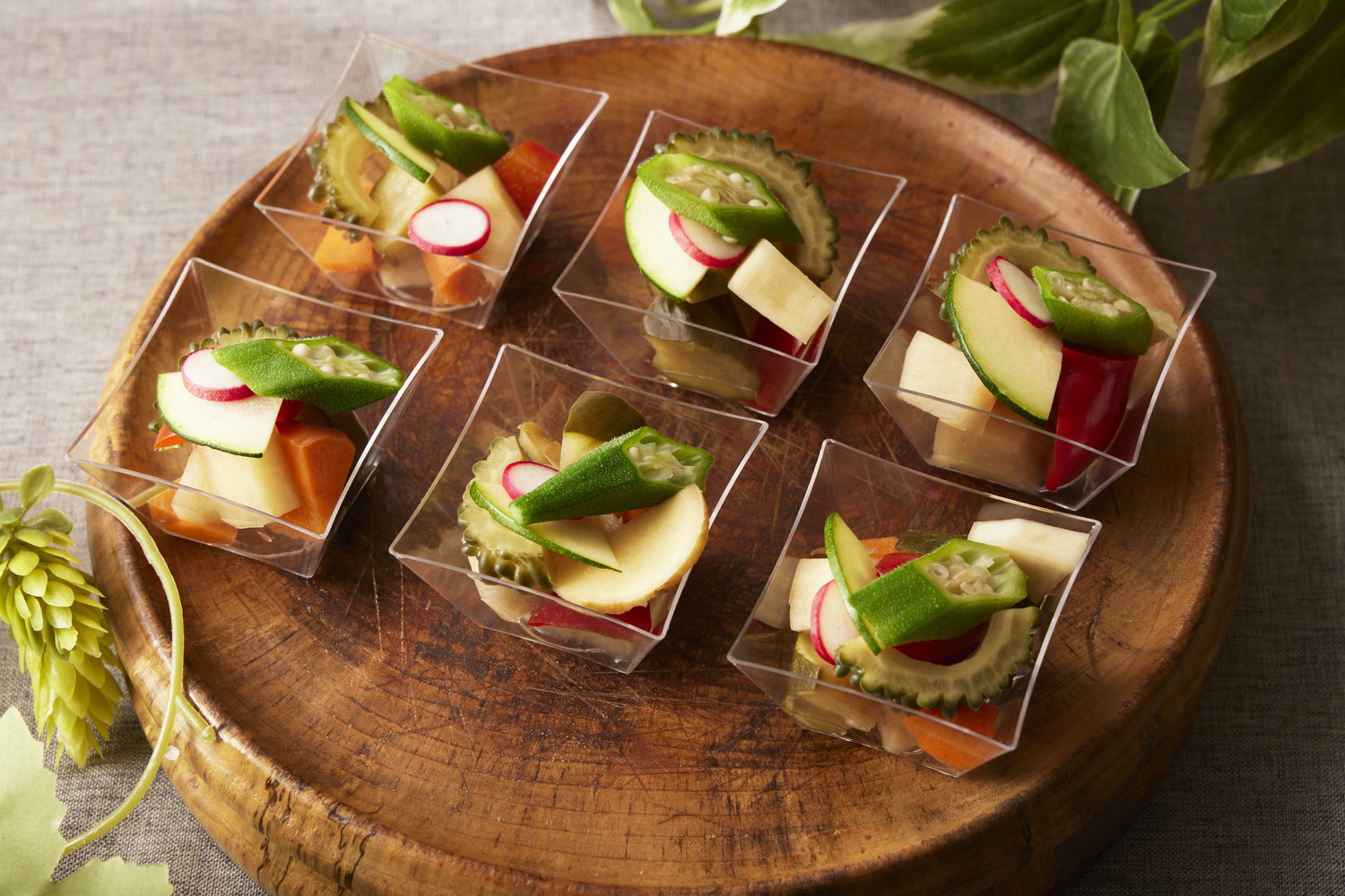 鰹出汁を効かせた季節野菜の和風マリネ