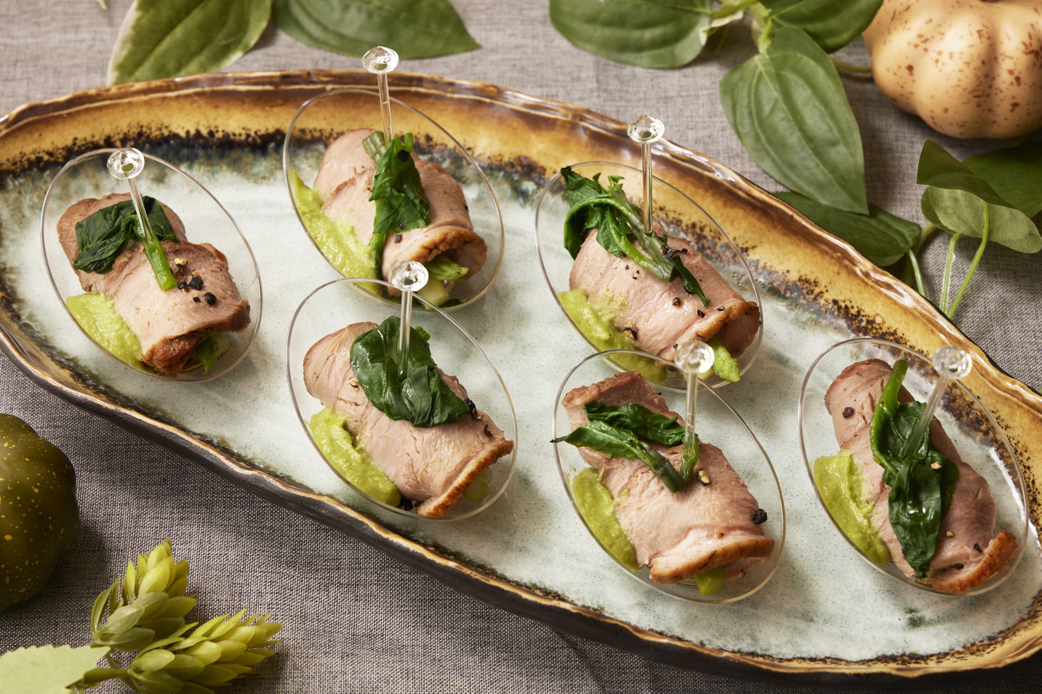 合鴨ロースの冷製ピンチョススタイル