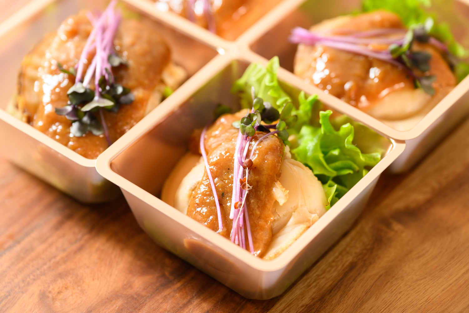 道産ホタテの自家製麹味噌ソース