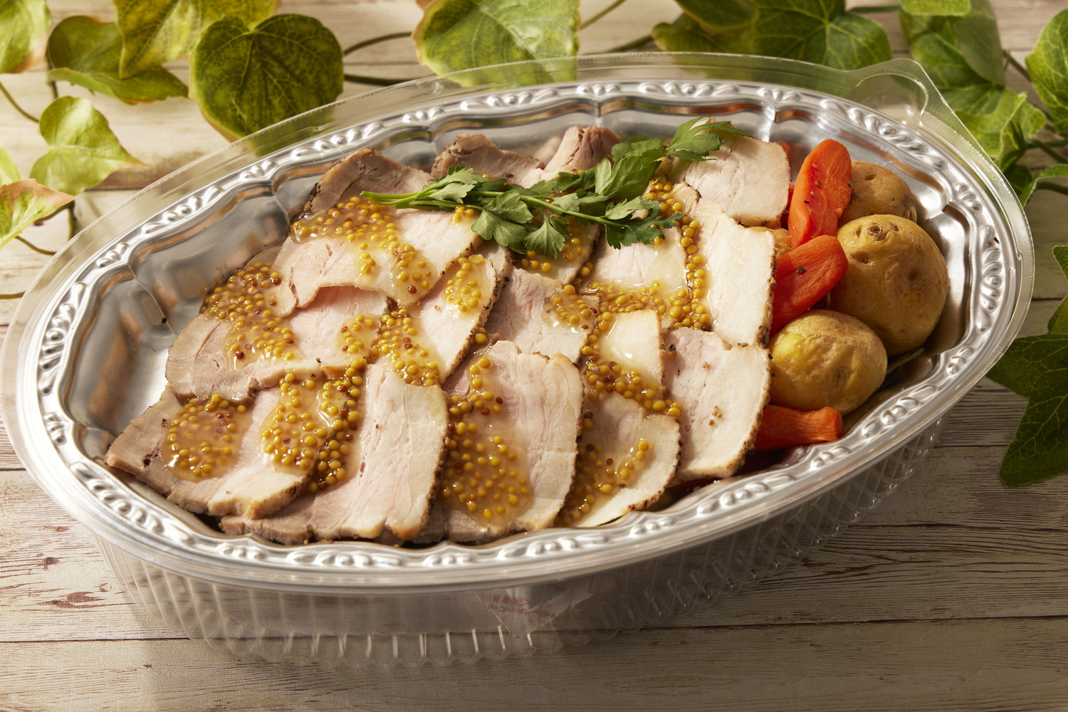 【温製】香草ローストポークと彩り野菜ロースト
