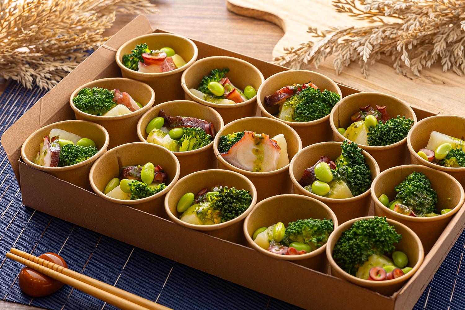 たこのバジルサラダ