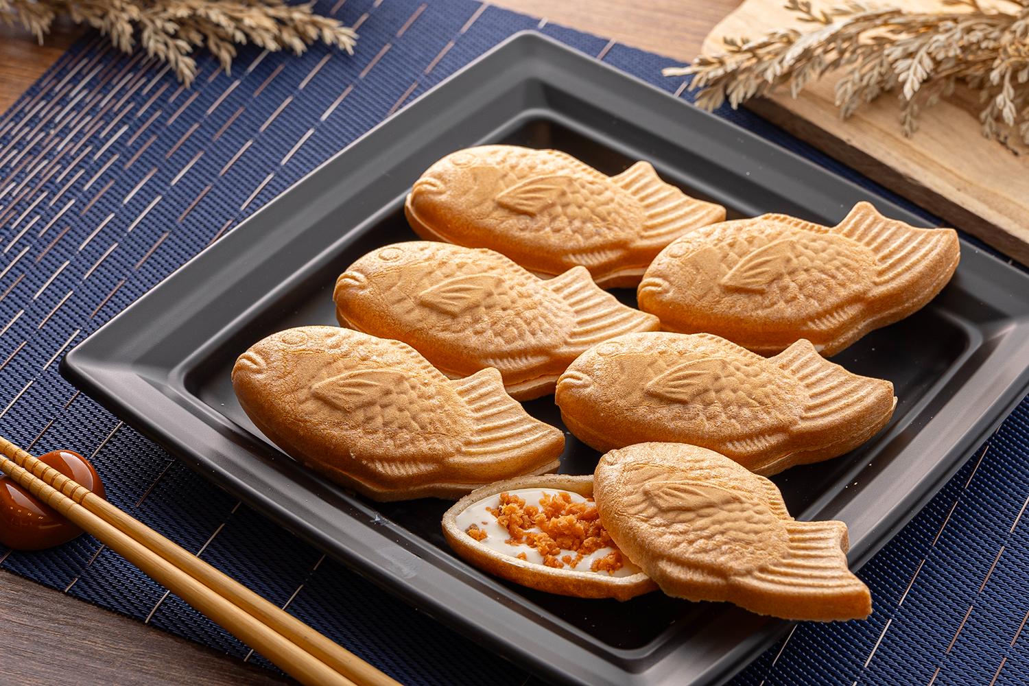 焼き鮭とクリームチーズのミニ最中