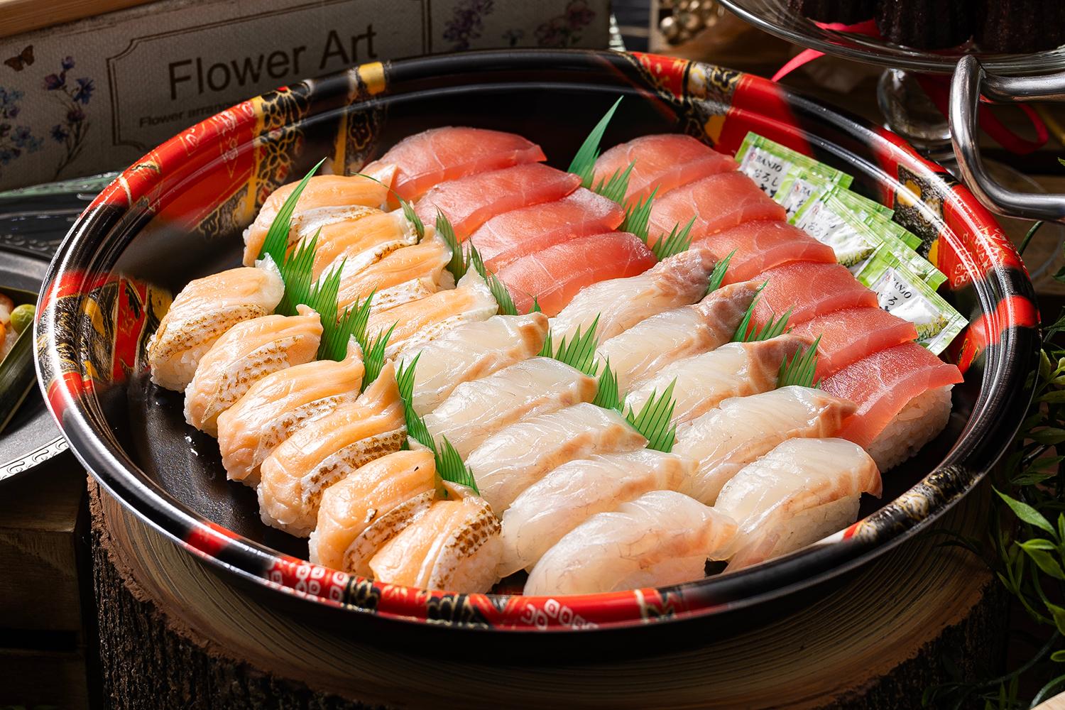 贅沢握り寿司（まぐろ・サーモン・鯛）おひとり3貫