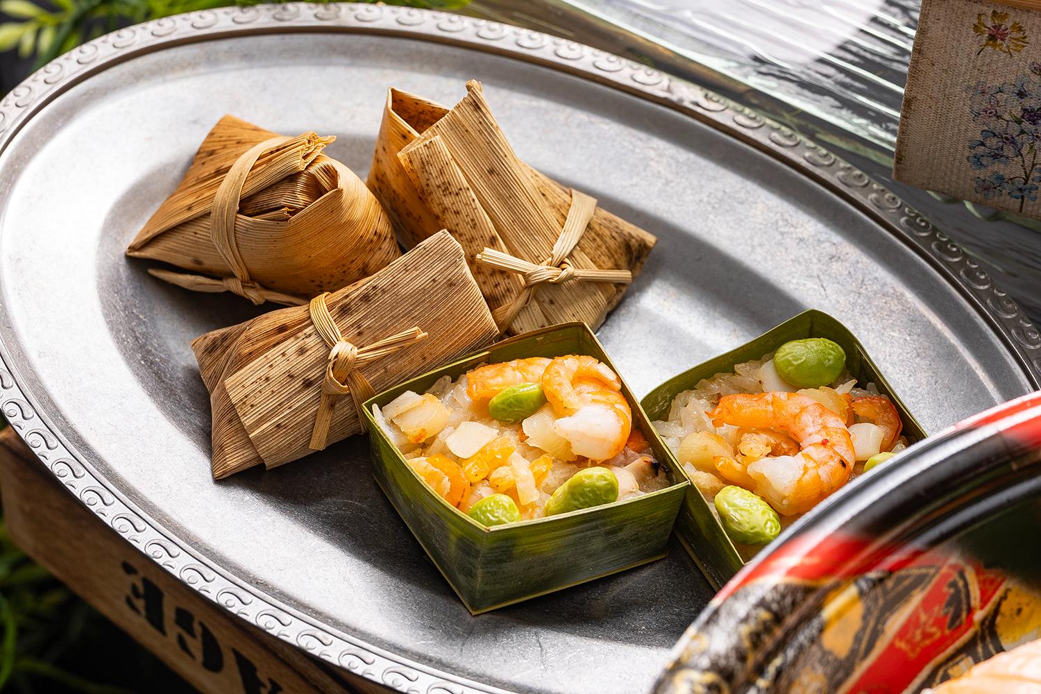 海鮮おこわと鶏肉ちまき（温製）
