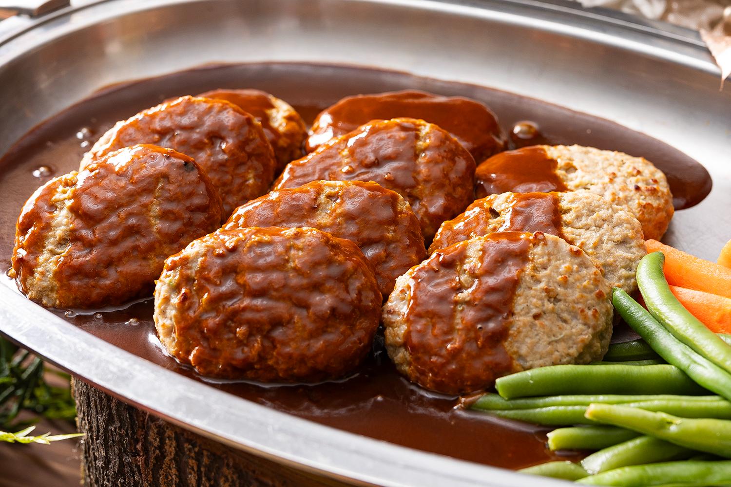 デミグラスソースのハンバーグ（温製）