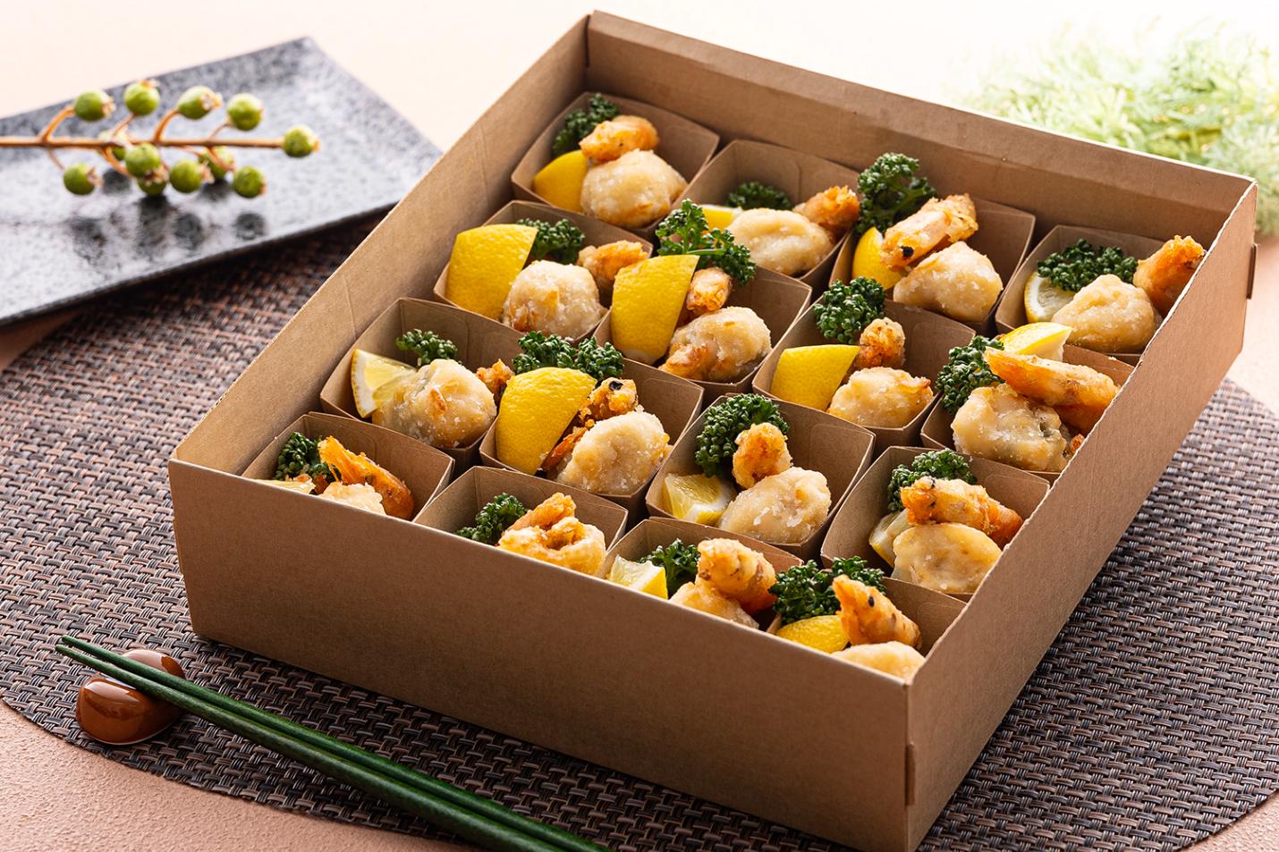 ささみの竜田揚げ＆小エビから揚げ