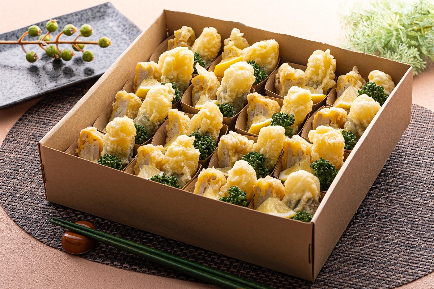 レンコン包み上げ＆長芋天ぷら