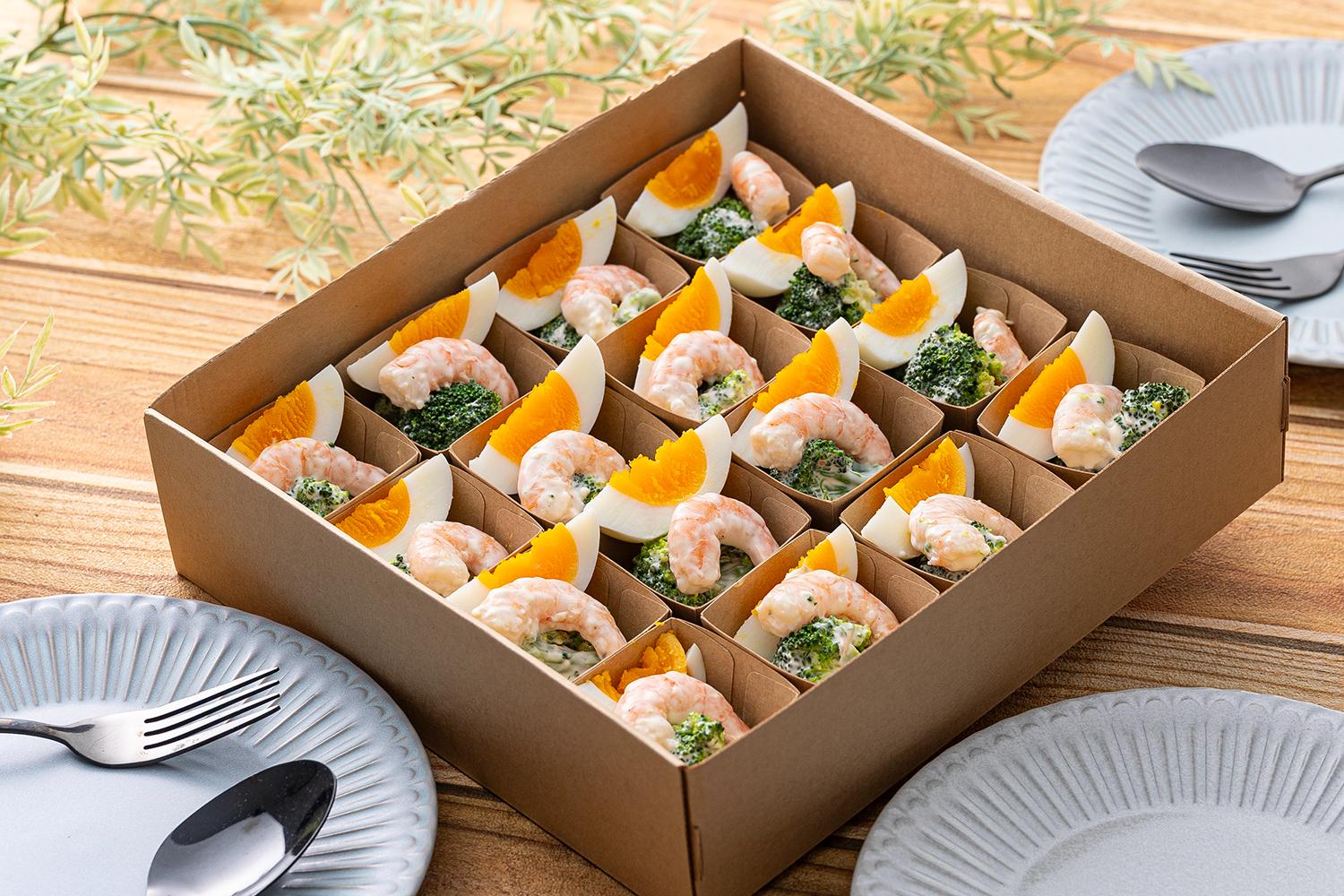 海老とブロッコリーのクリームチーズ