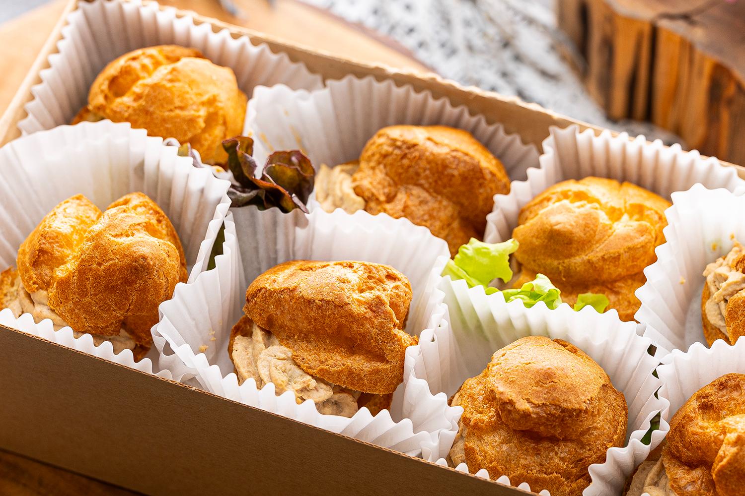 フォアグラのムースのプチシュー