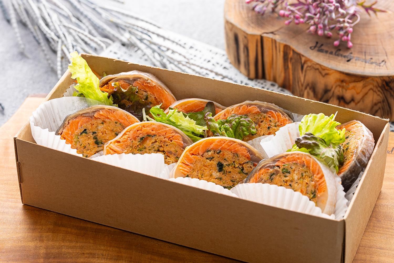 サーモンの生春巻き