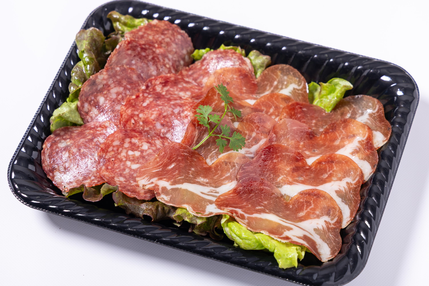 切り出しイタリア産ハムの2種盛り