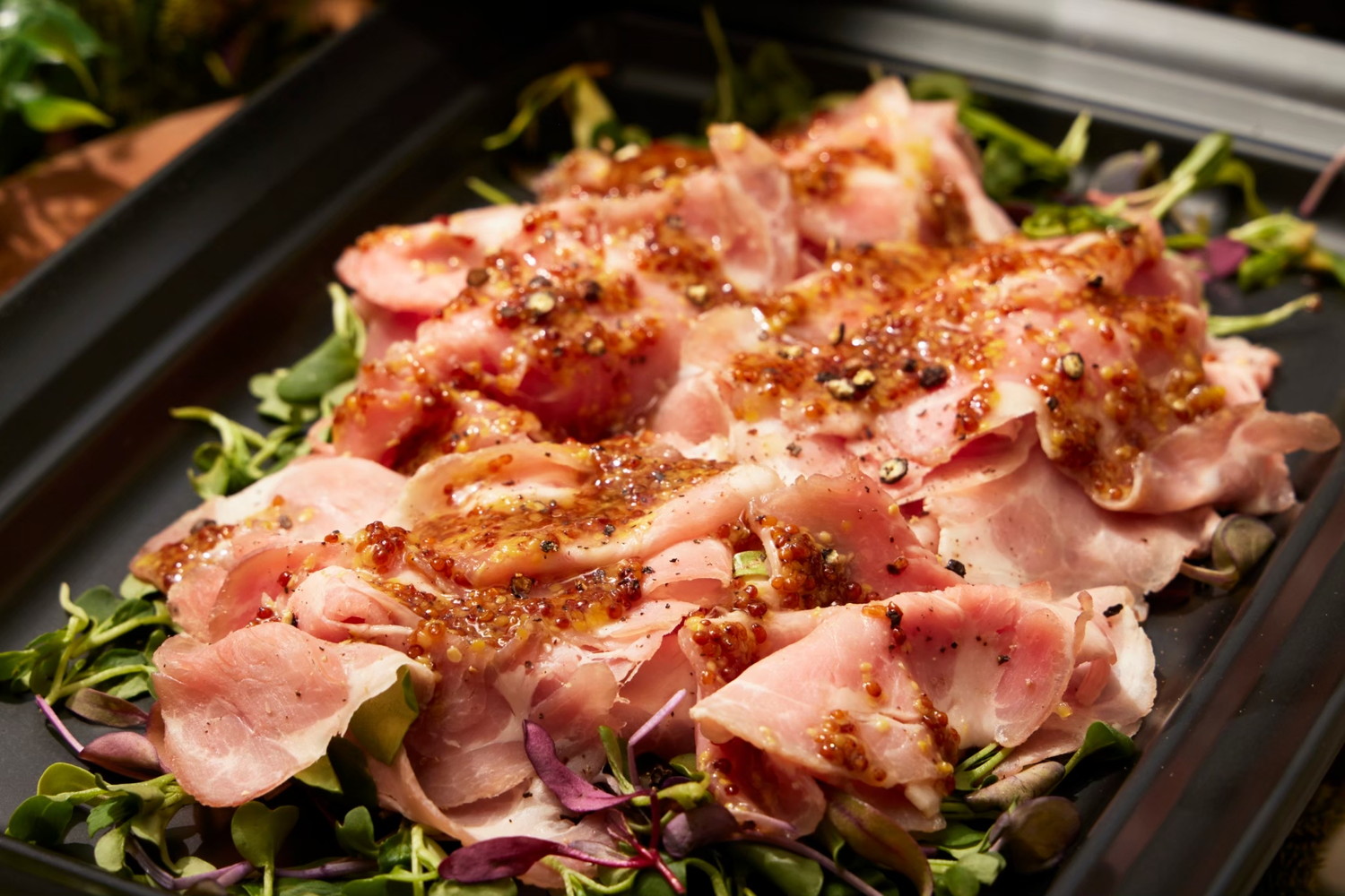 塩麹ポークハム ハニーマスタードソース