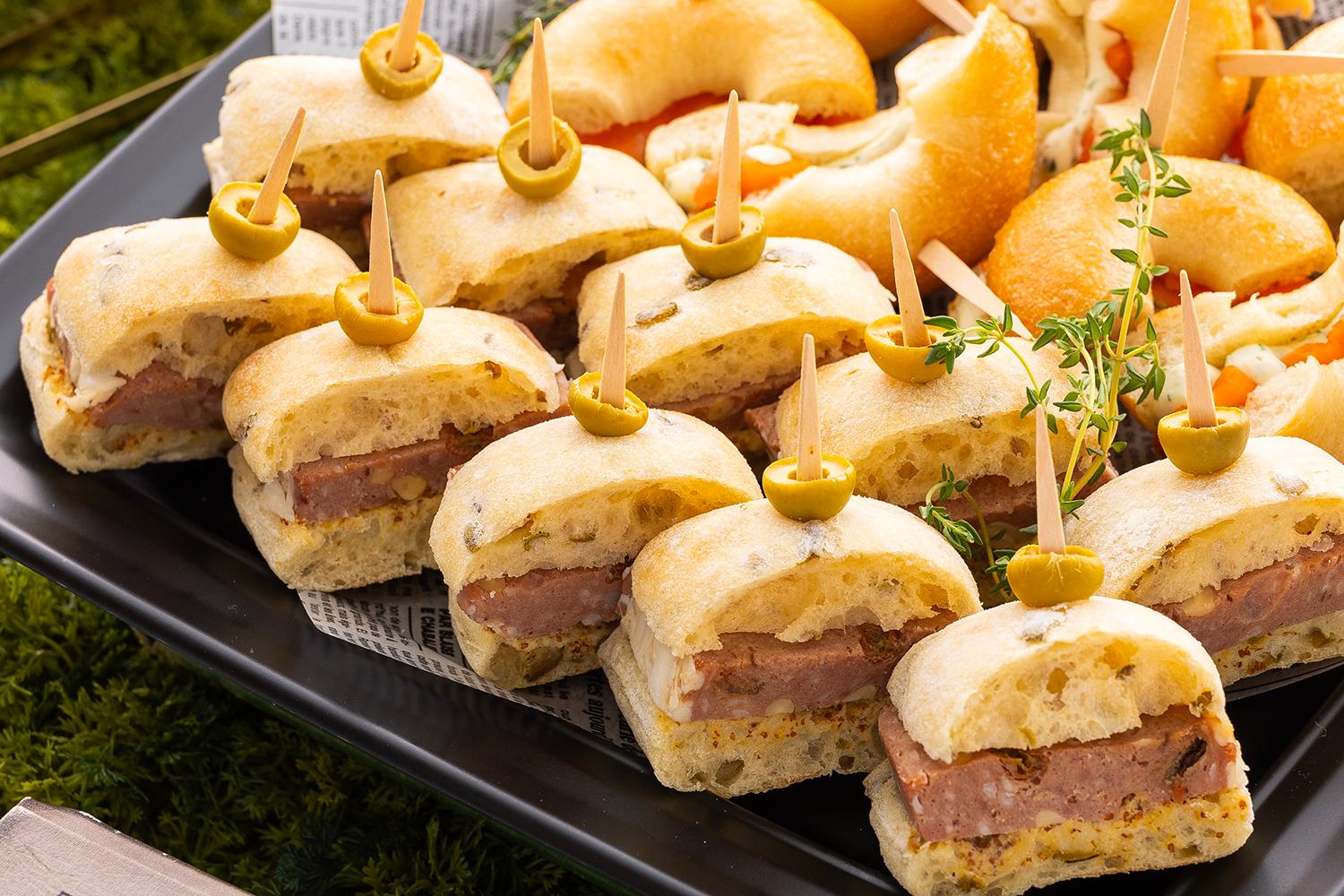 オリーブフォカッチャのパテサンド