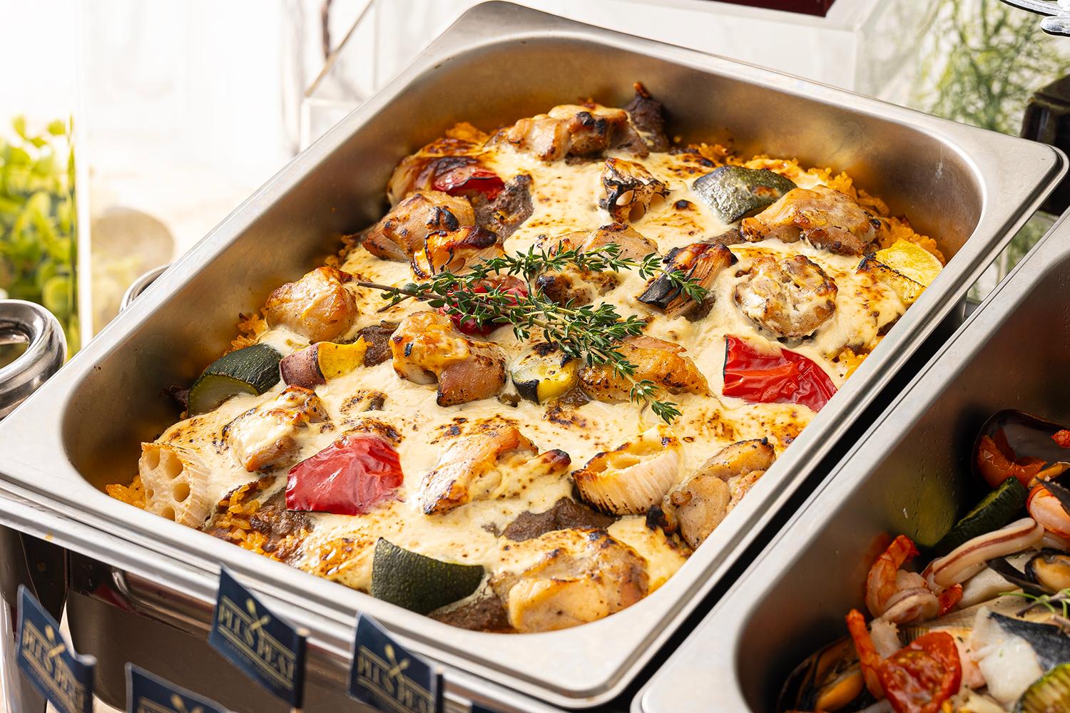 焼きカレーチーズパエリア