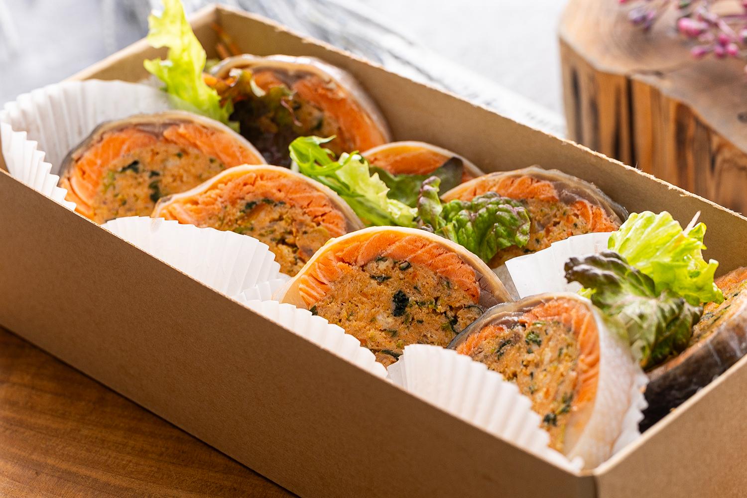 サーモンの生春巻き