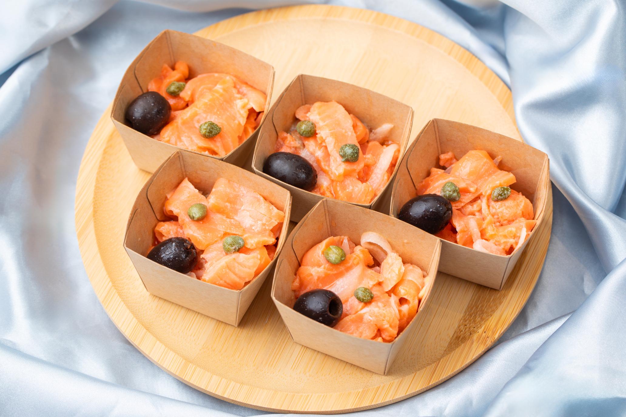 スモークサーモンのマリネ