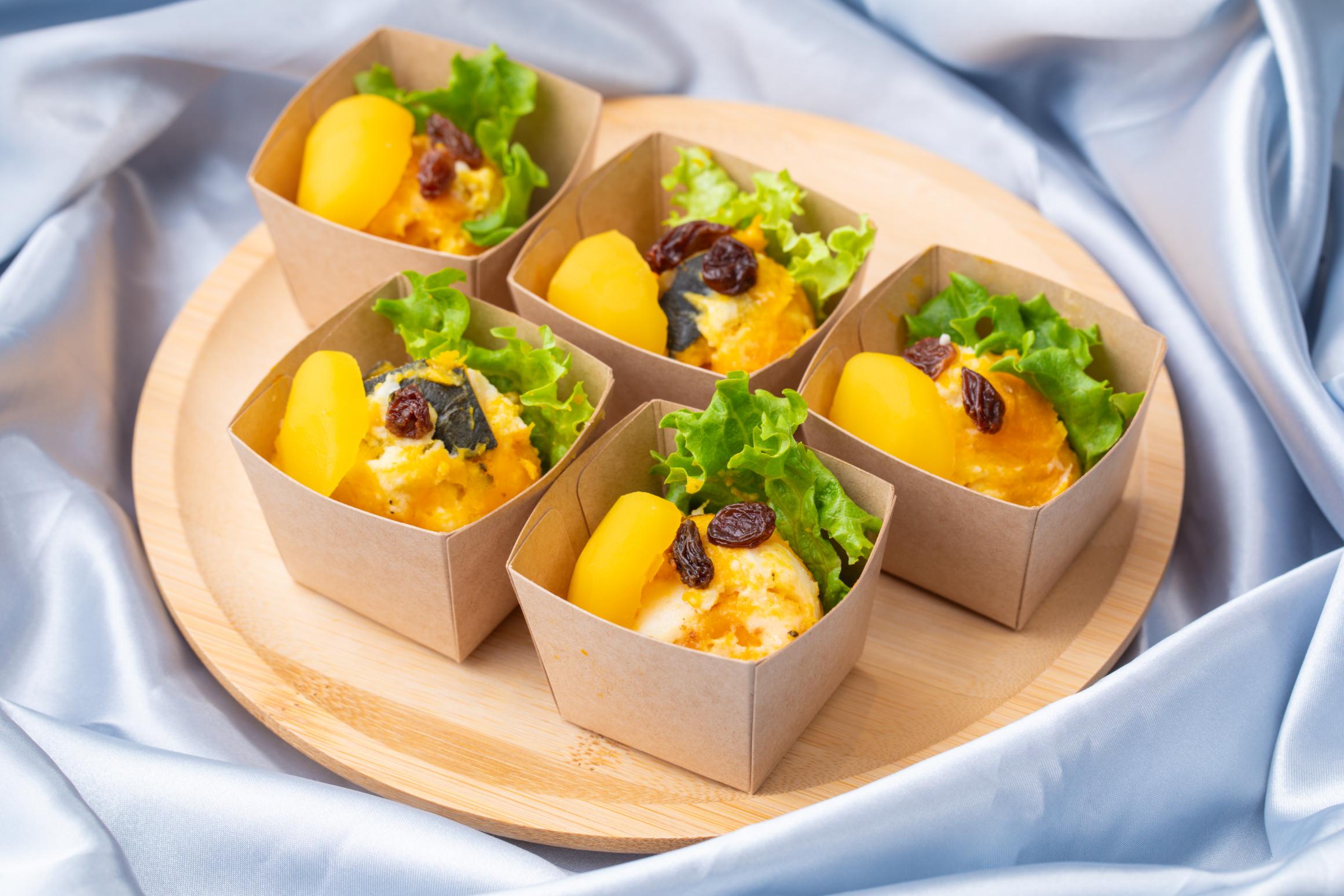 かぼちゃと栗のサラダ