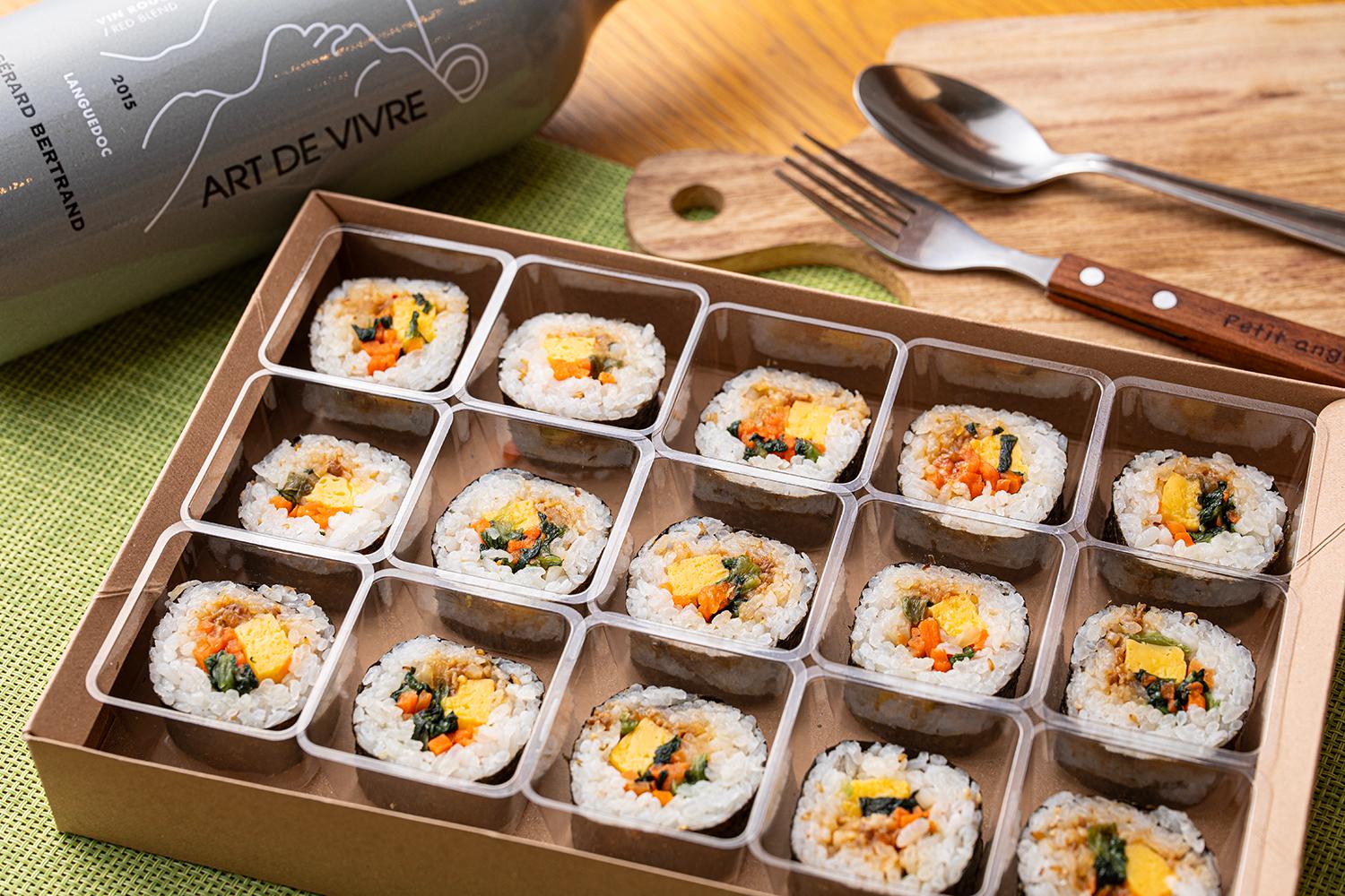 甘辛牛肉入りキンパ（韓国風海苔巻）