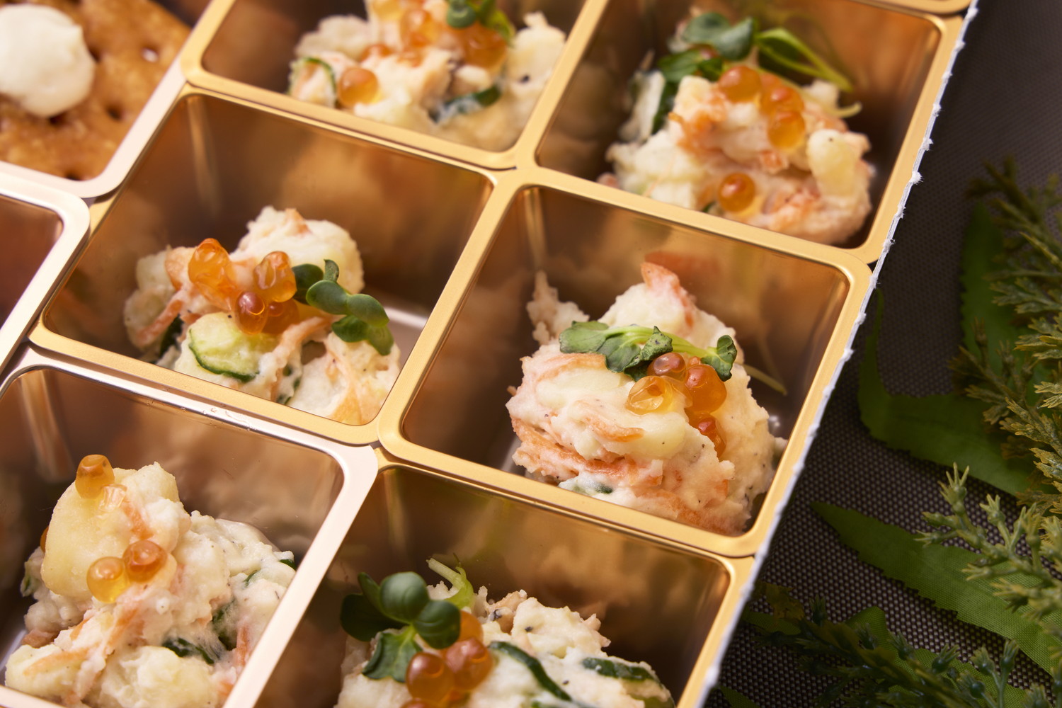 焼き鮭とイクラの北海親子ポテトサラダ