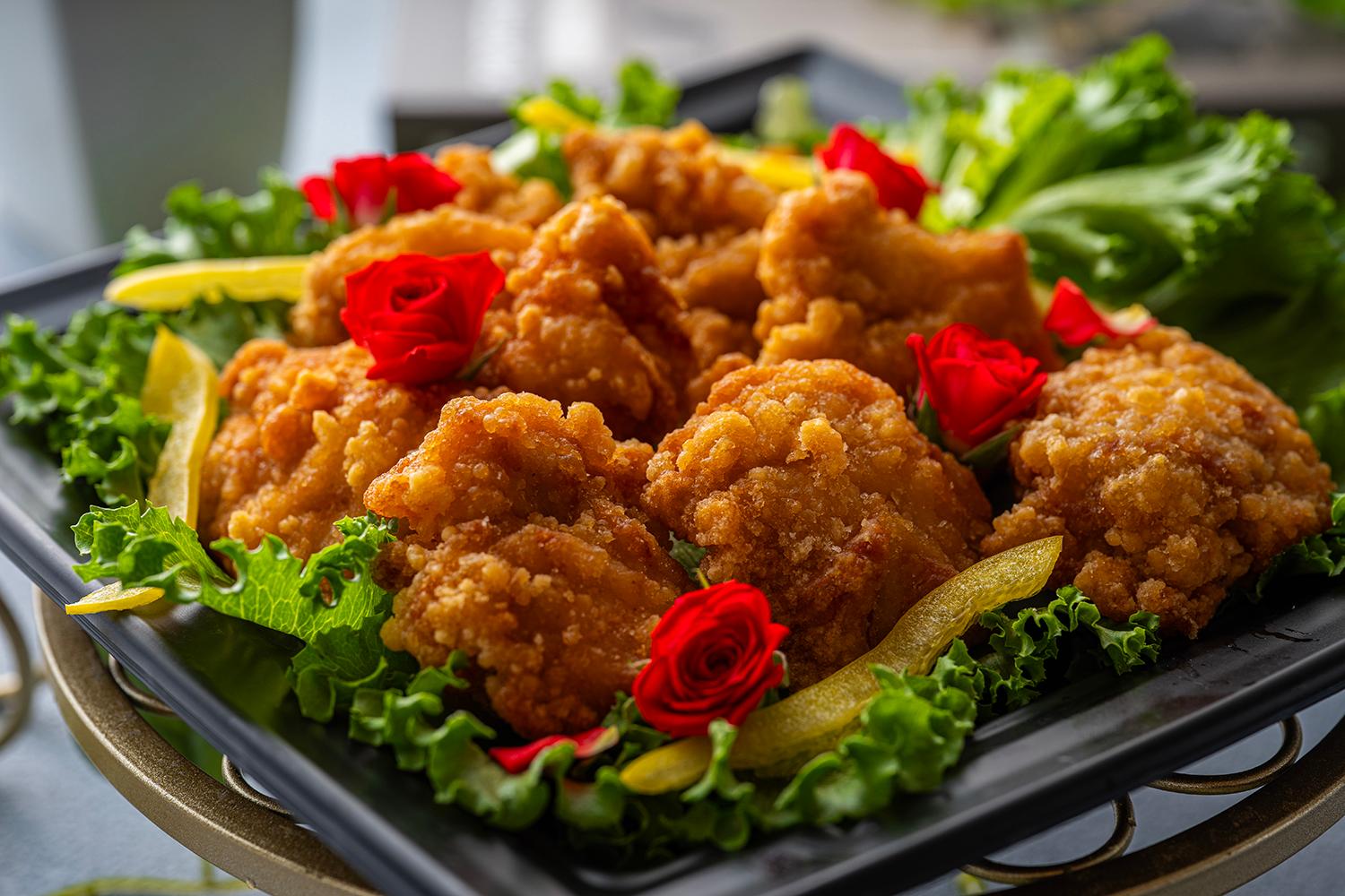 から揚げ　油淋鶏ソース添え