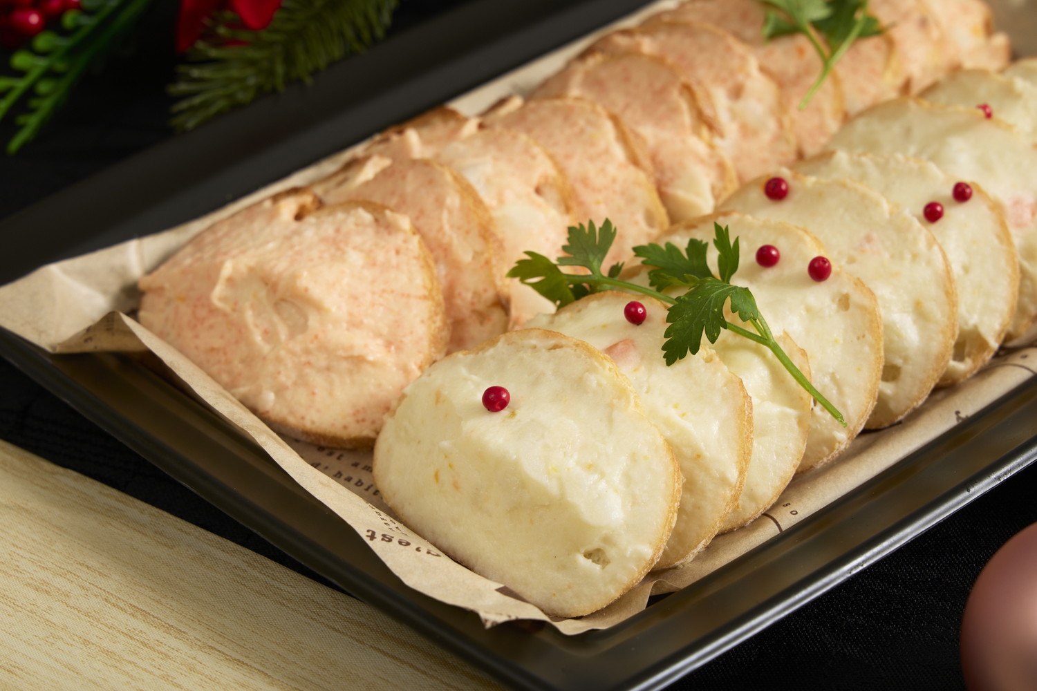 2種のクリスマスカナッペ