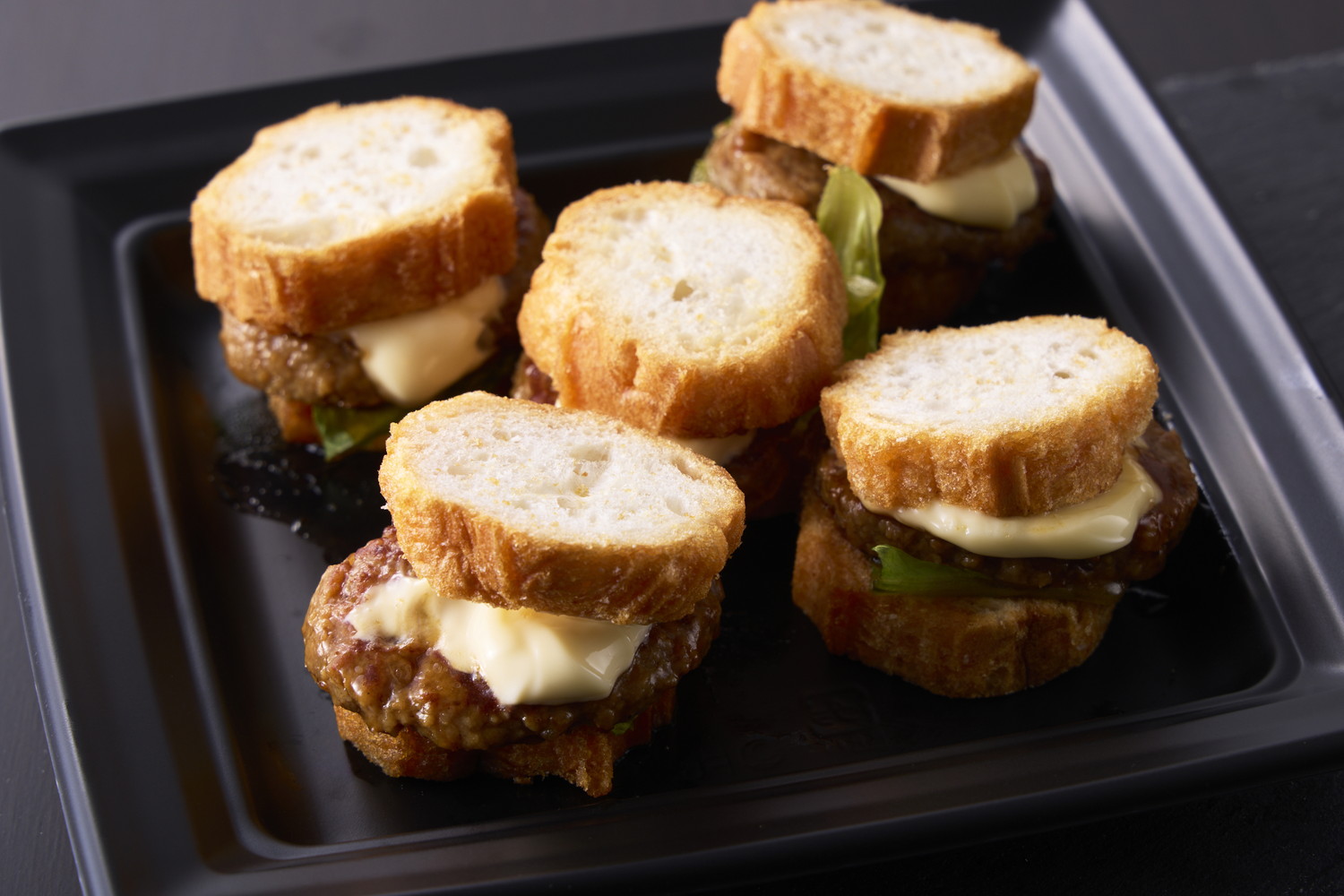 ふんわりお麩の特製ミニバーガー
