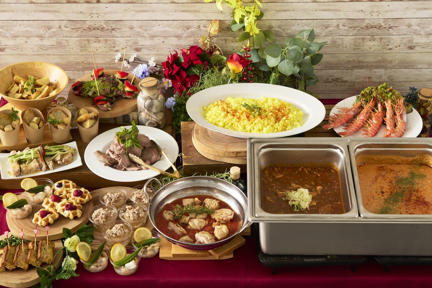 【あつあつ麻婆豆腐＆バターチキンカレー　付！】Rupo 　スタンダードビュッフェ画像0