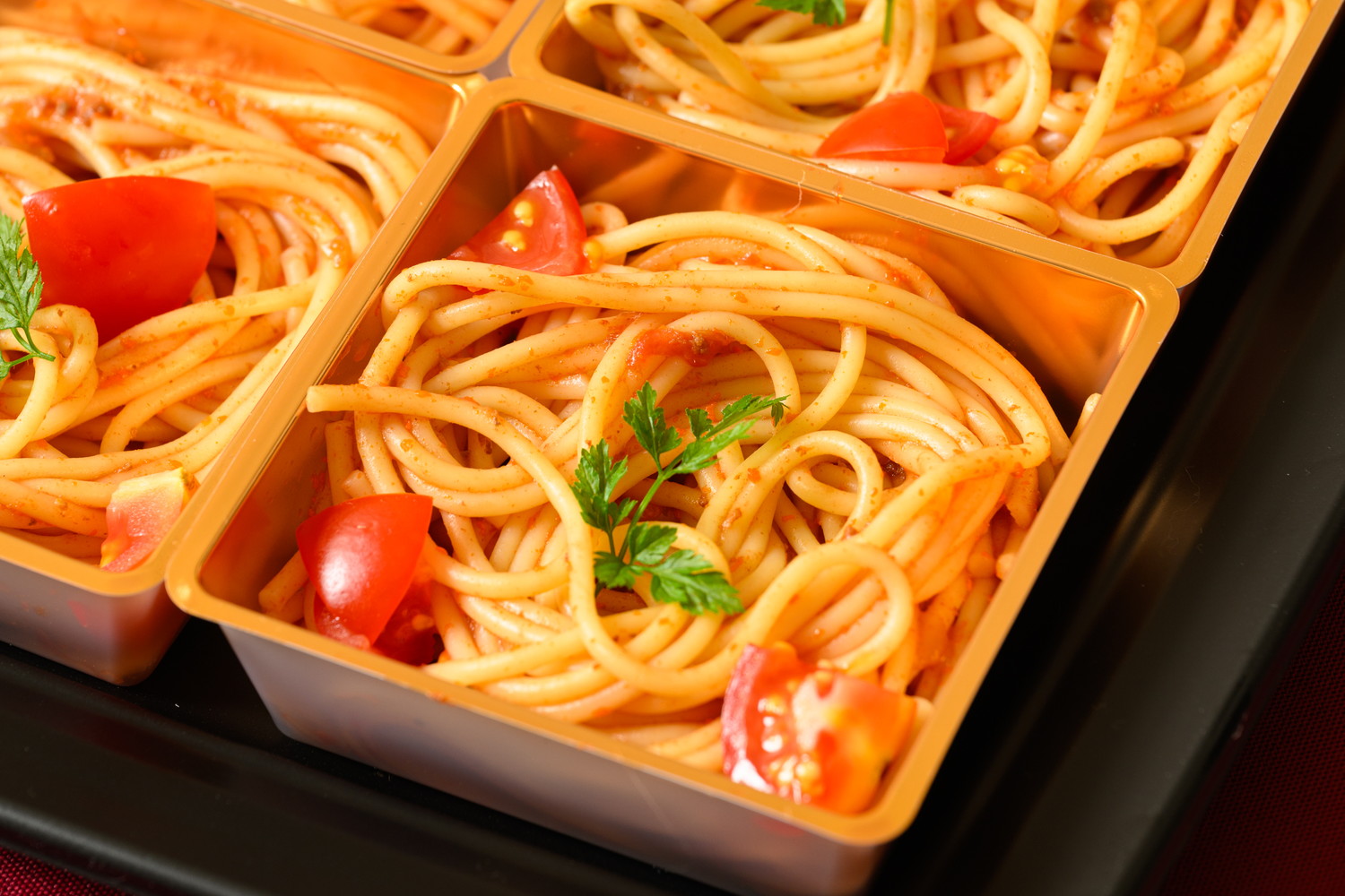 完熟トマトソースのスパゲッティ