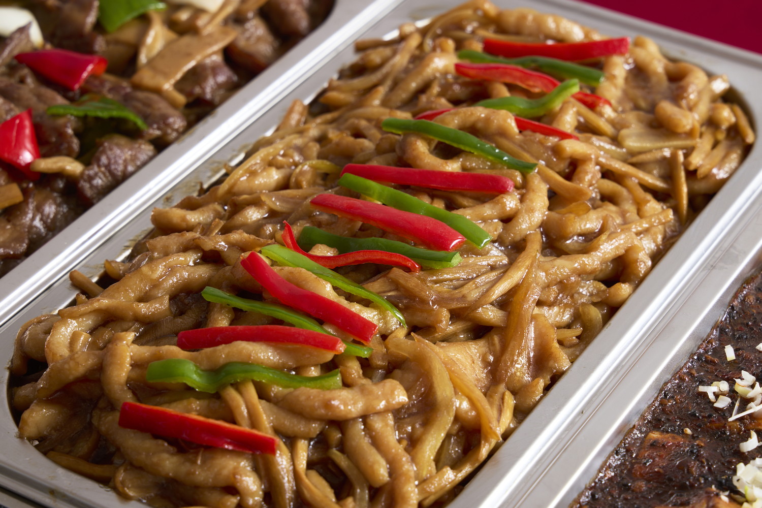 熱々の青椒肉絲