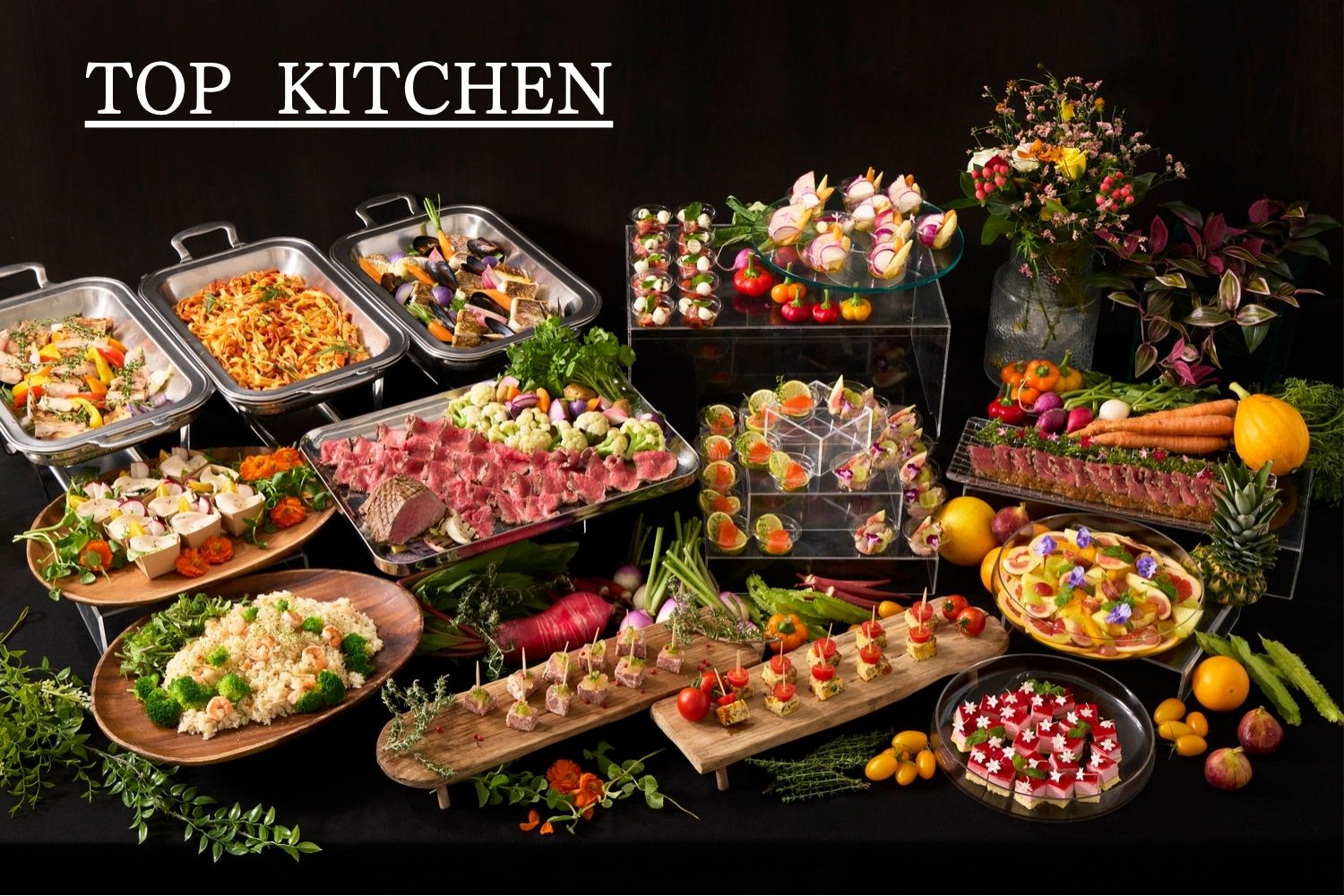 【期間限定20％割引￥10,000→￥8,000】フリードリンク付きGrand Luxe Party Buffet＜和牛ローストビーフカッティング付き＞画像0
