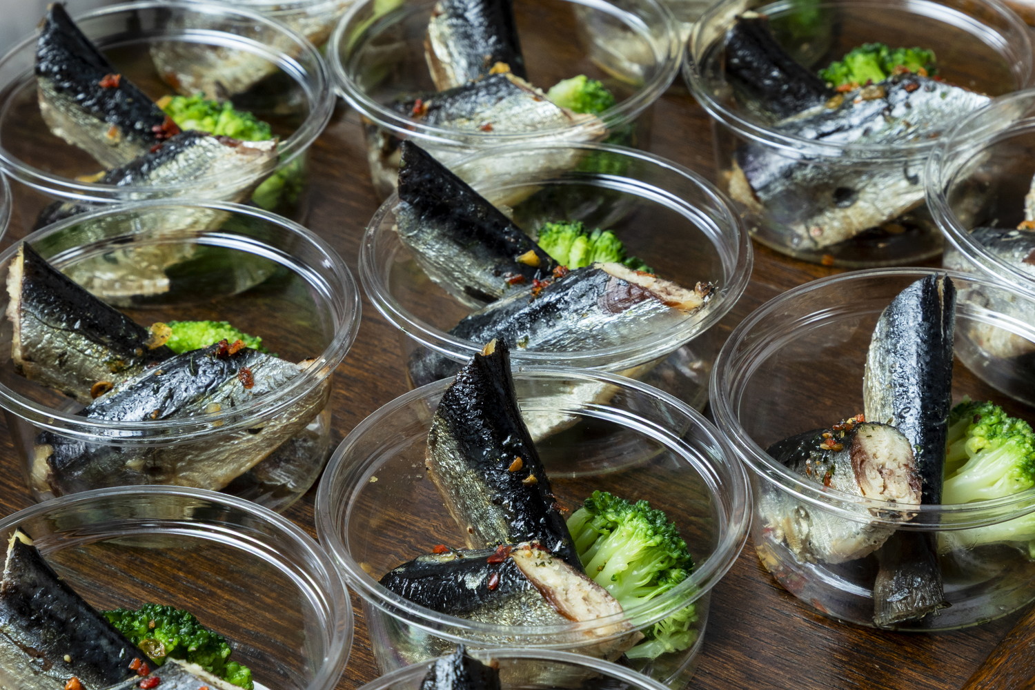 オイルサーディン&ブロッコリー