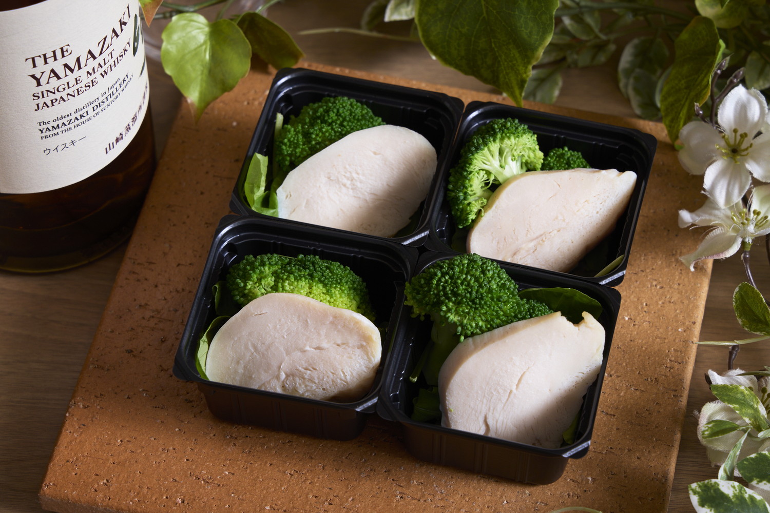 鶏ハムとブロッコリー