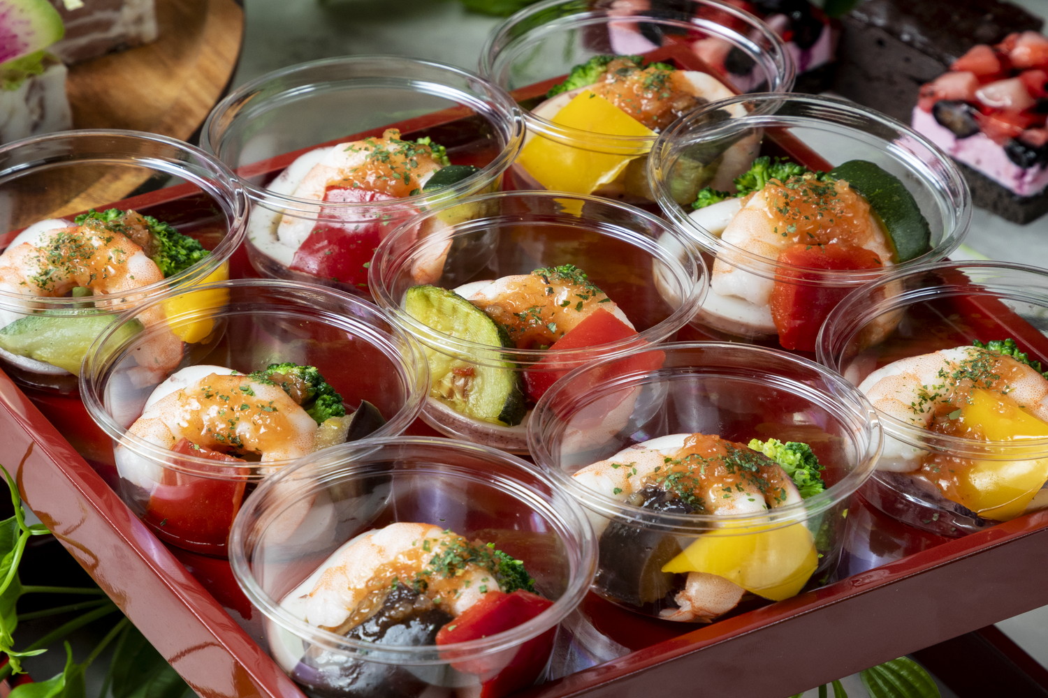 エビとイカの冷製マリネ