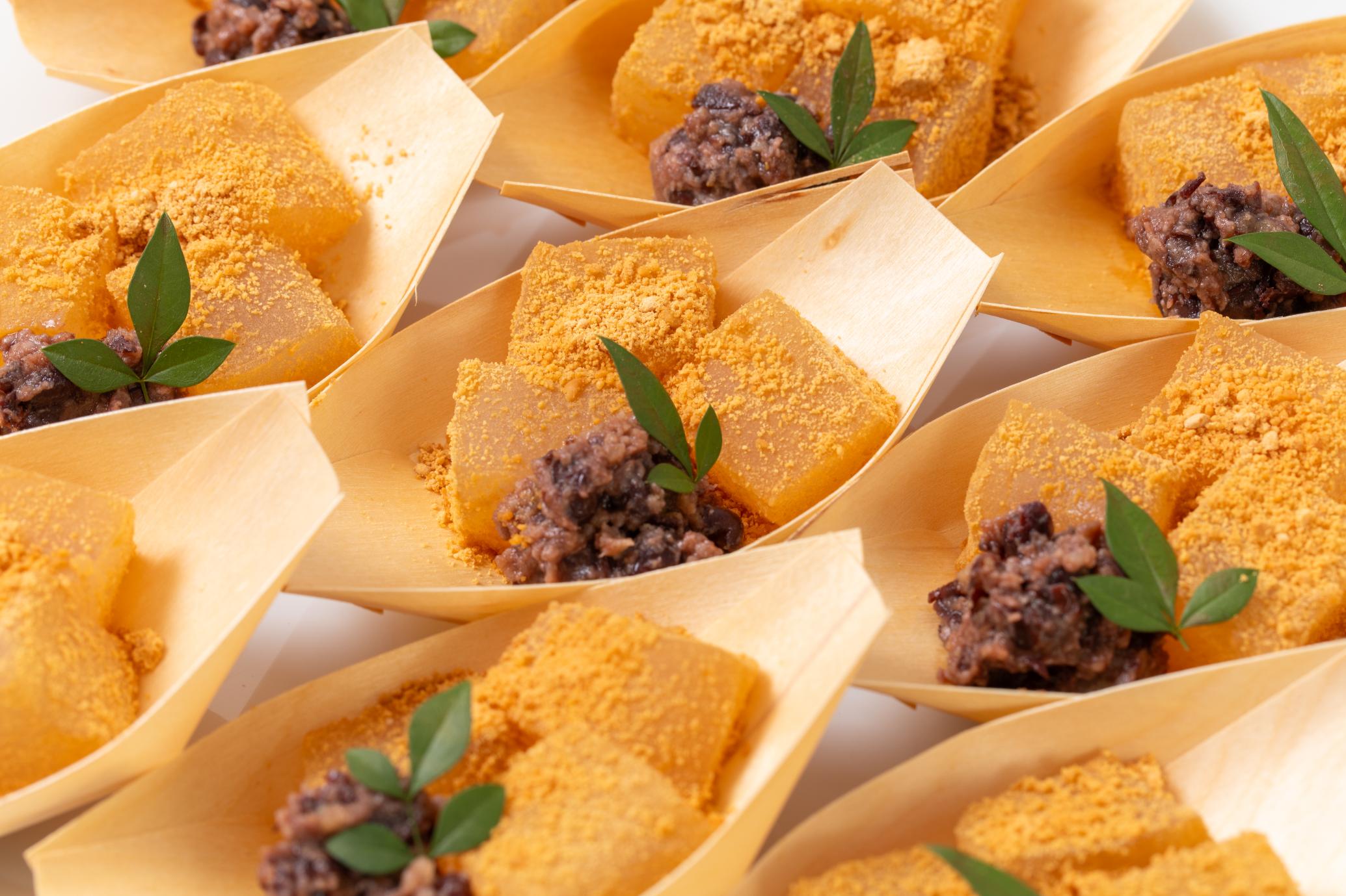 ぷるぷるわらび餅と発酵あんこ