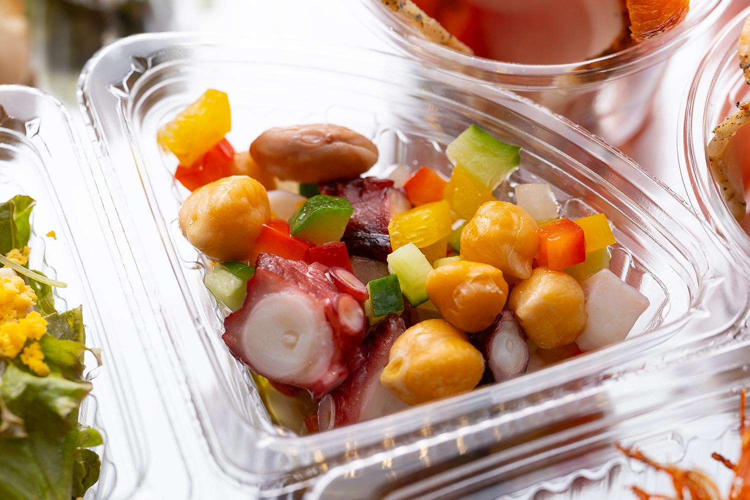 真蛸とビーンズの白ワインヴィネガーマリネ