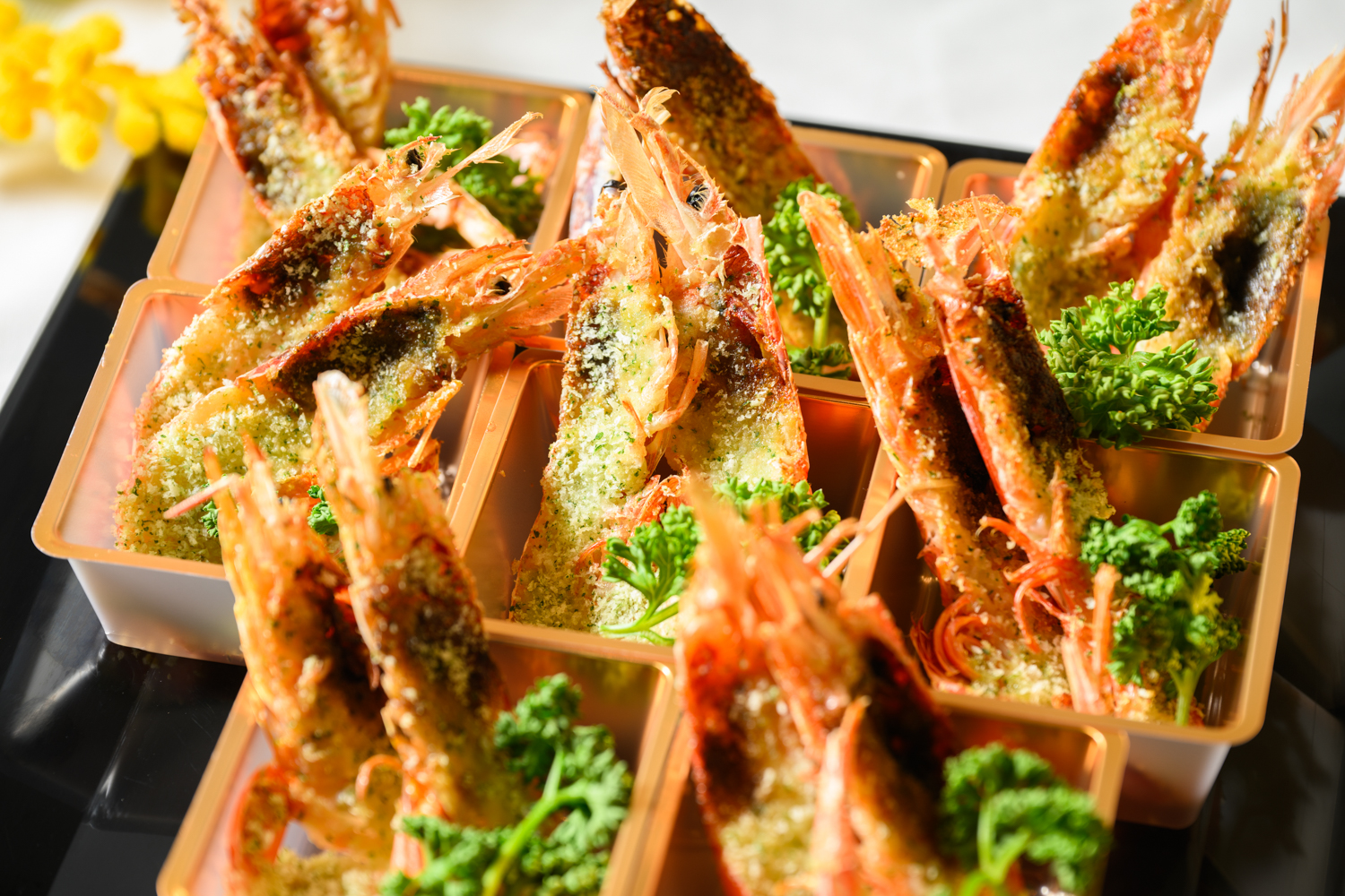 赤海老の香草パン粉焼き