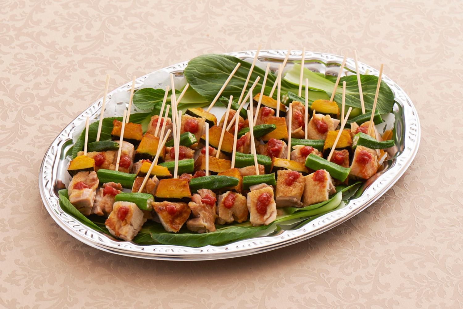 鶏肉と野菜のピンチョス