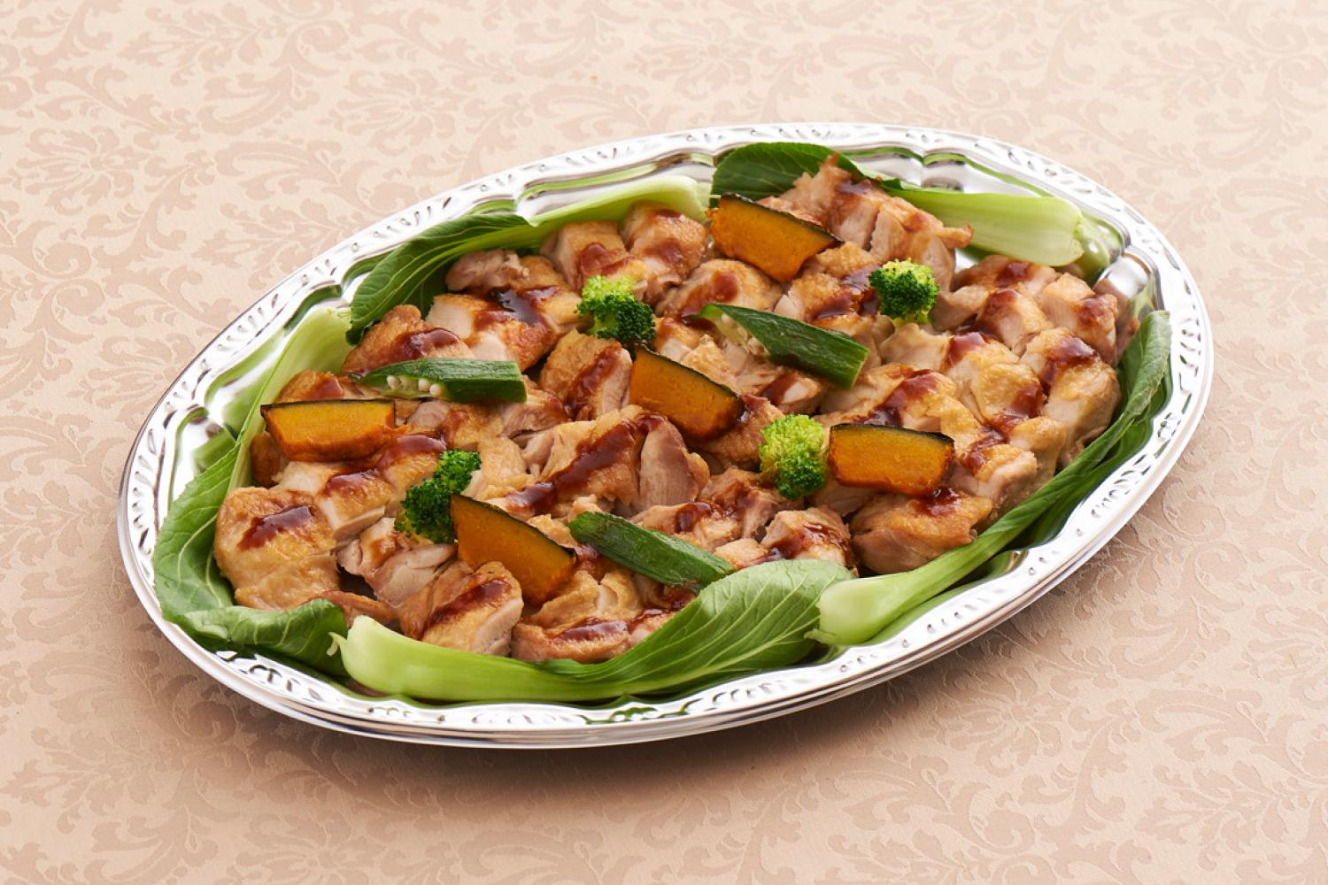 鶏肉と季節野菜のロースト